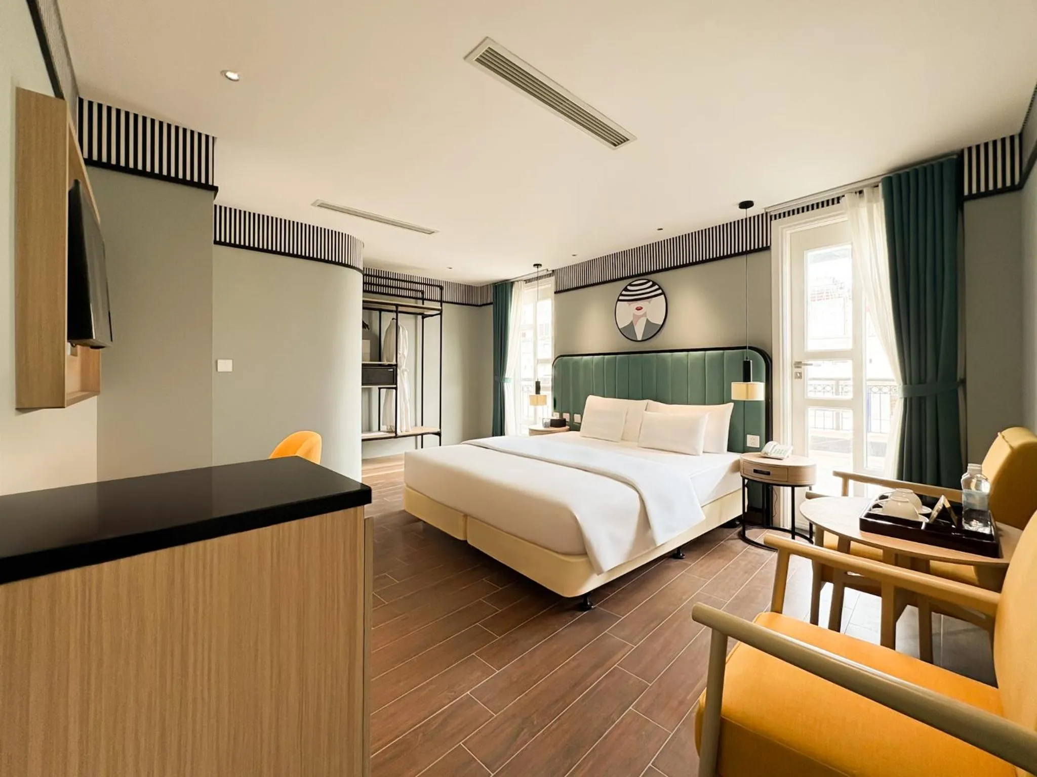 Seating area, Bed in A25 Hotel - 130 Bà Triệu