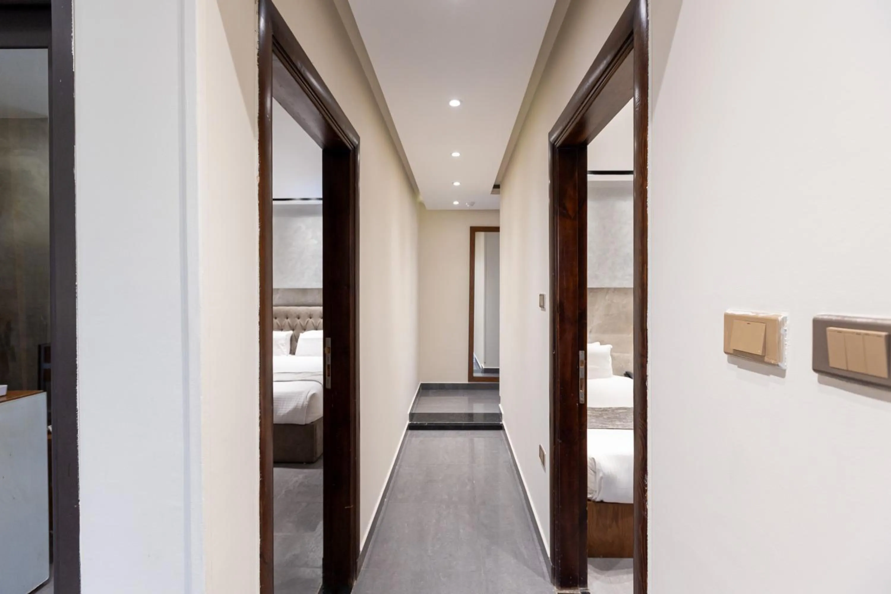 Bed in Pyramids Yard Hotel