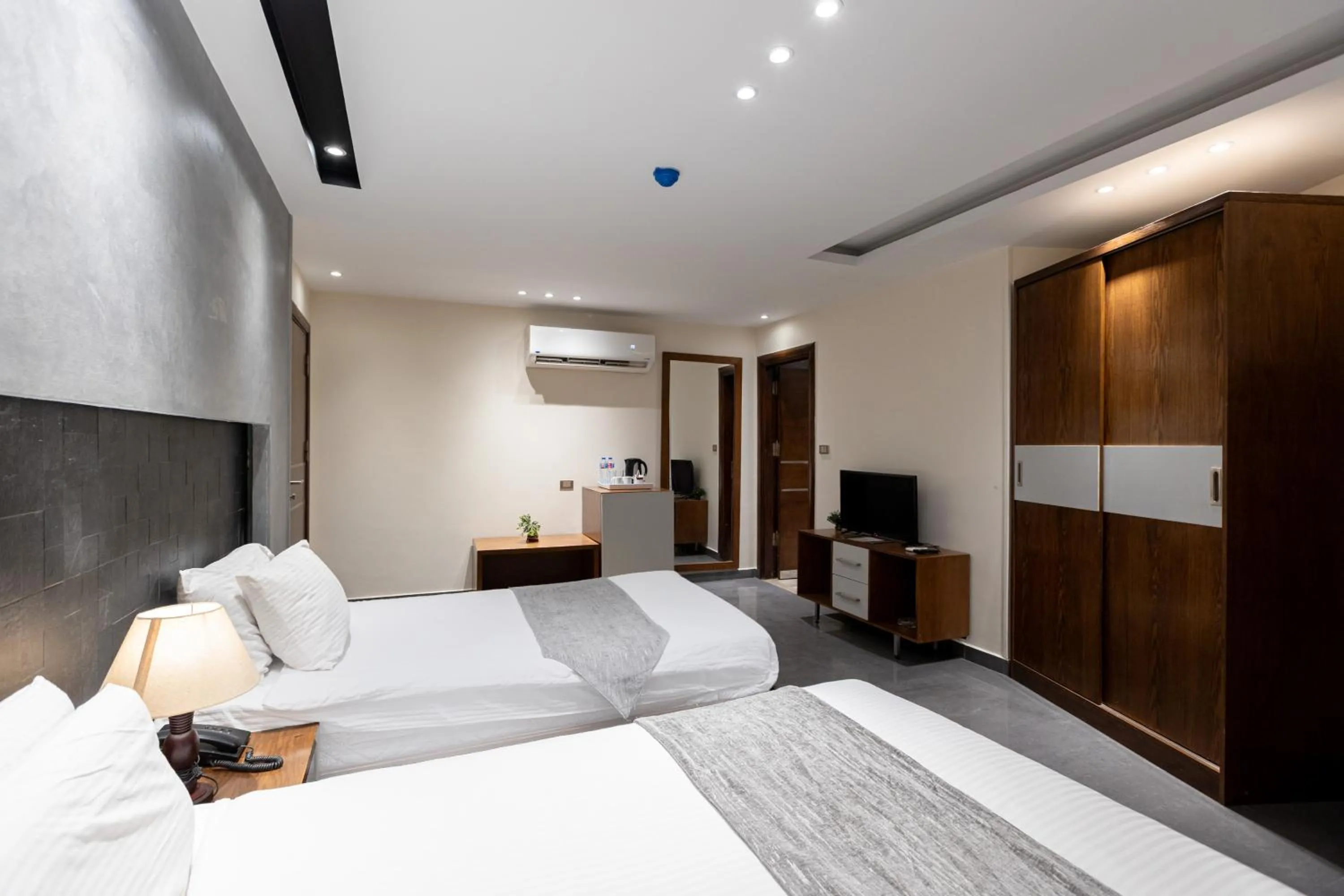 Bed in Pyramids Yard Hotel