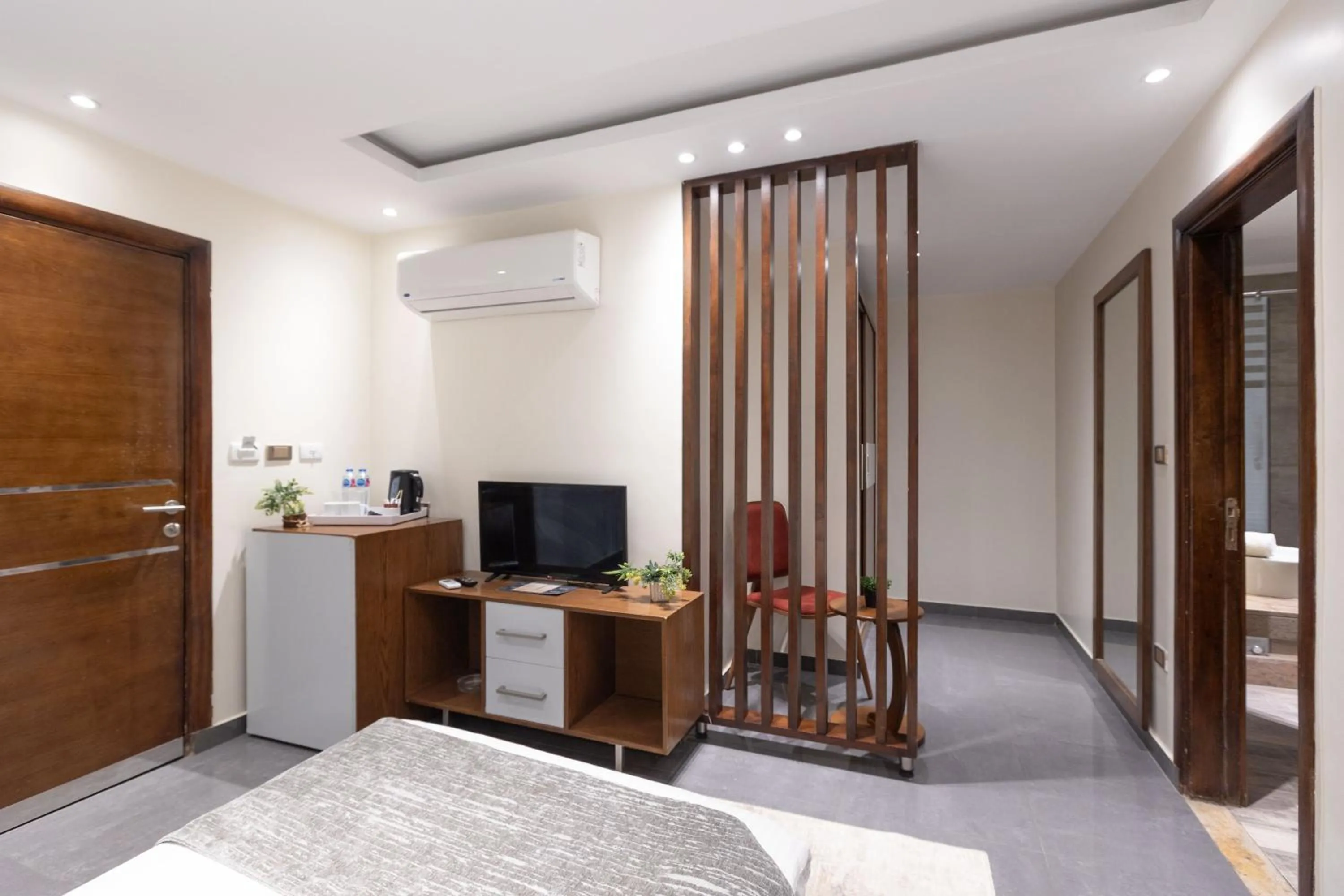 Bed in Pyramids Yard Hotel