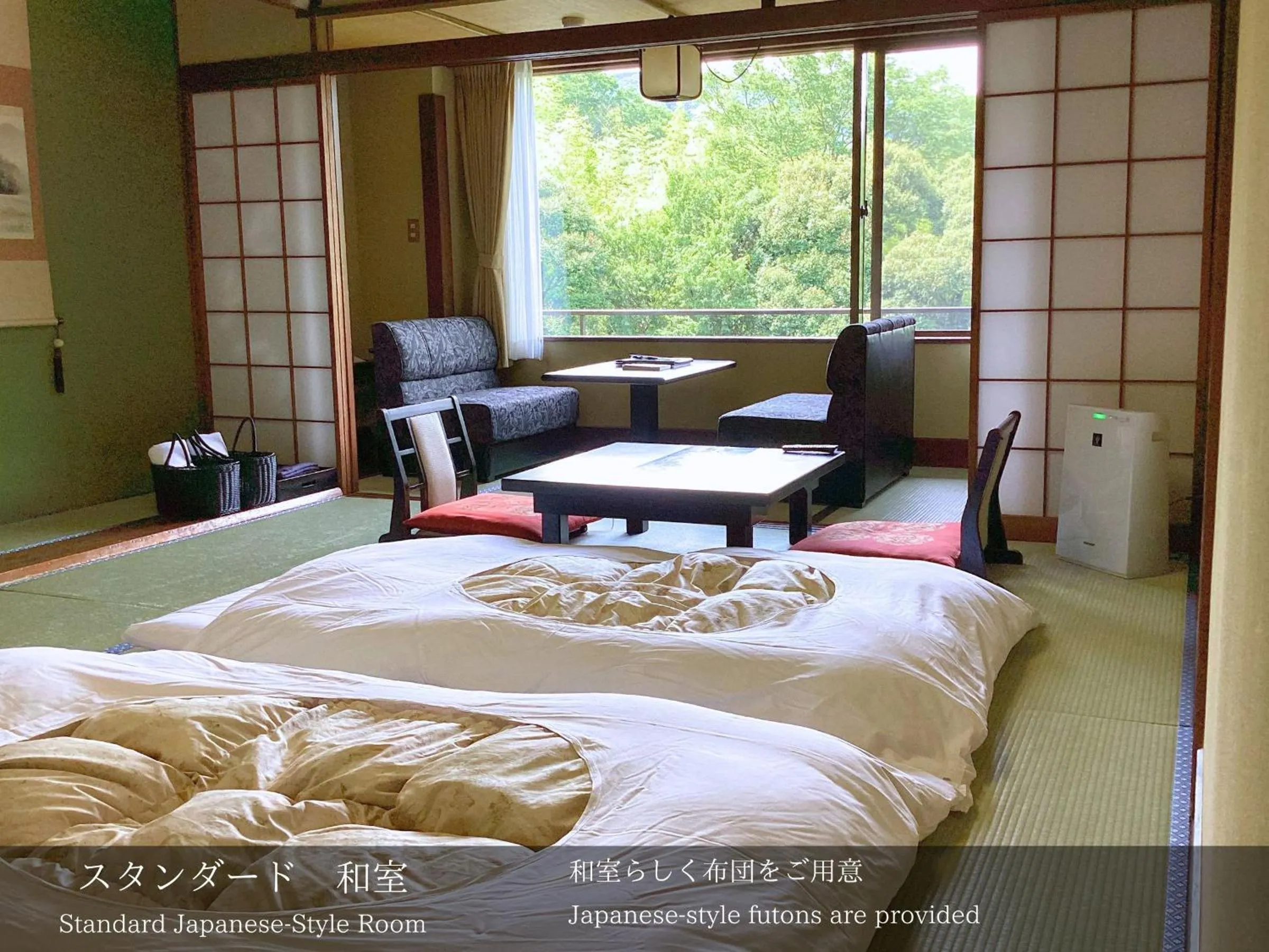 Photo of the whole room, Bed in Tatsuta Ryokan