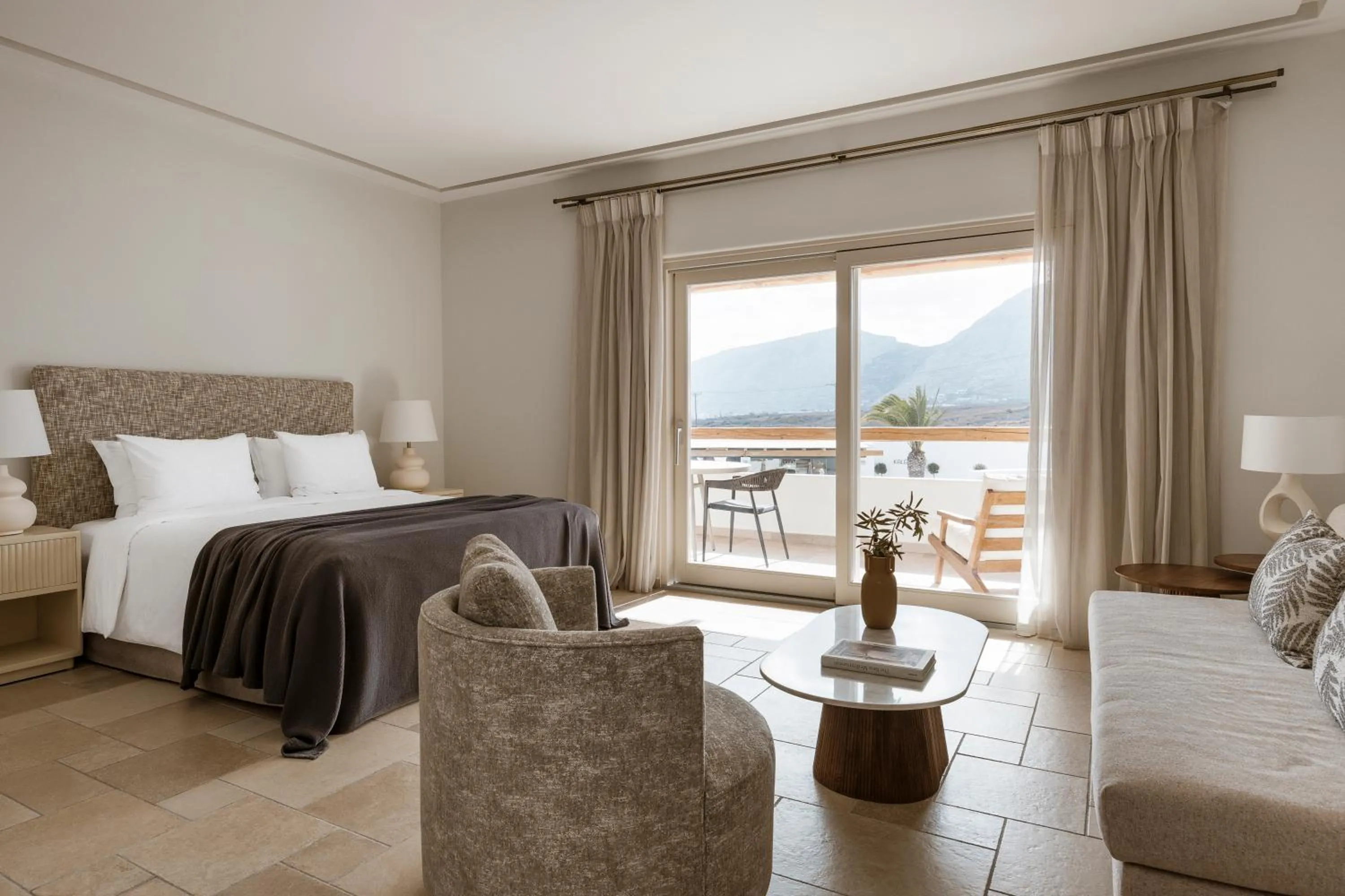 Bed in AMĀRIA Beach Resort by NOMÉE Hospitality Group