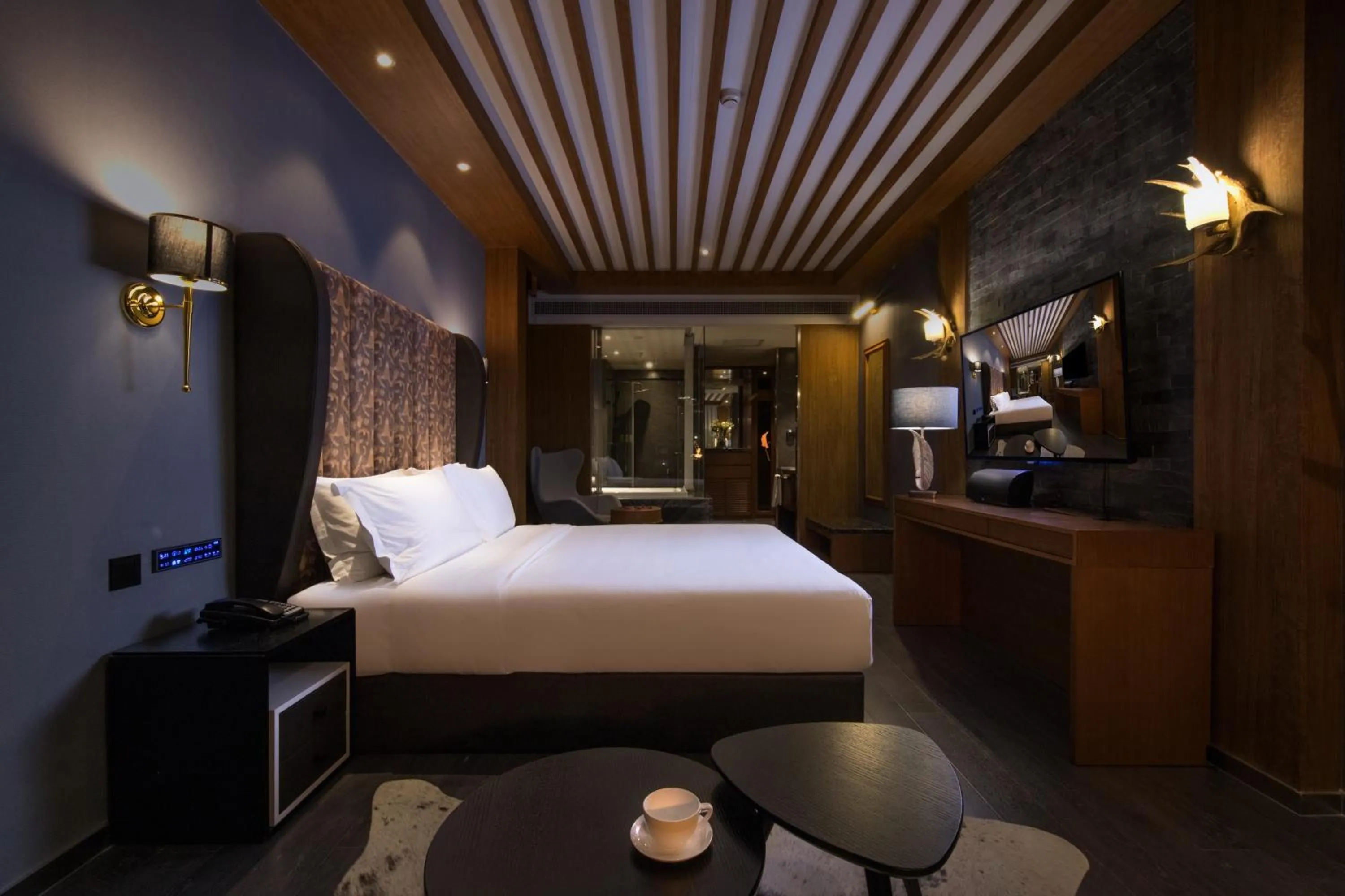 Bed in Crystal Orange Hangzhou Alibaba Future Technology City Hotel