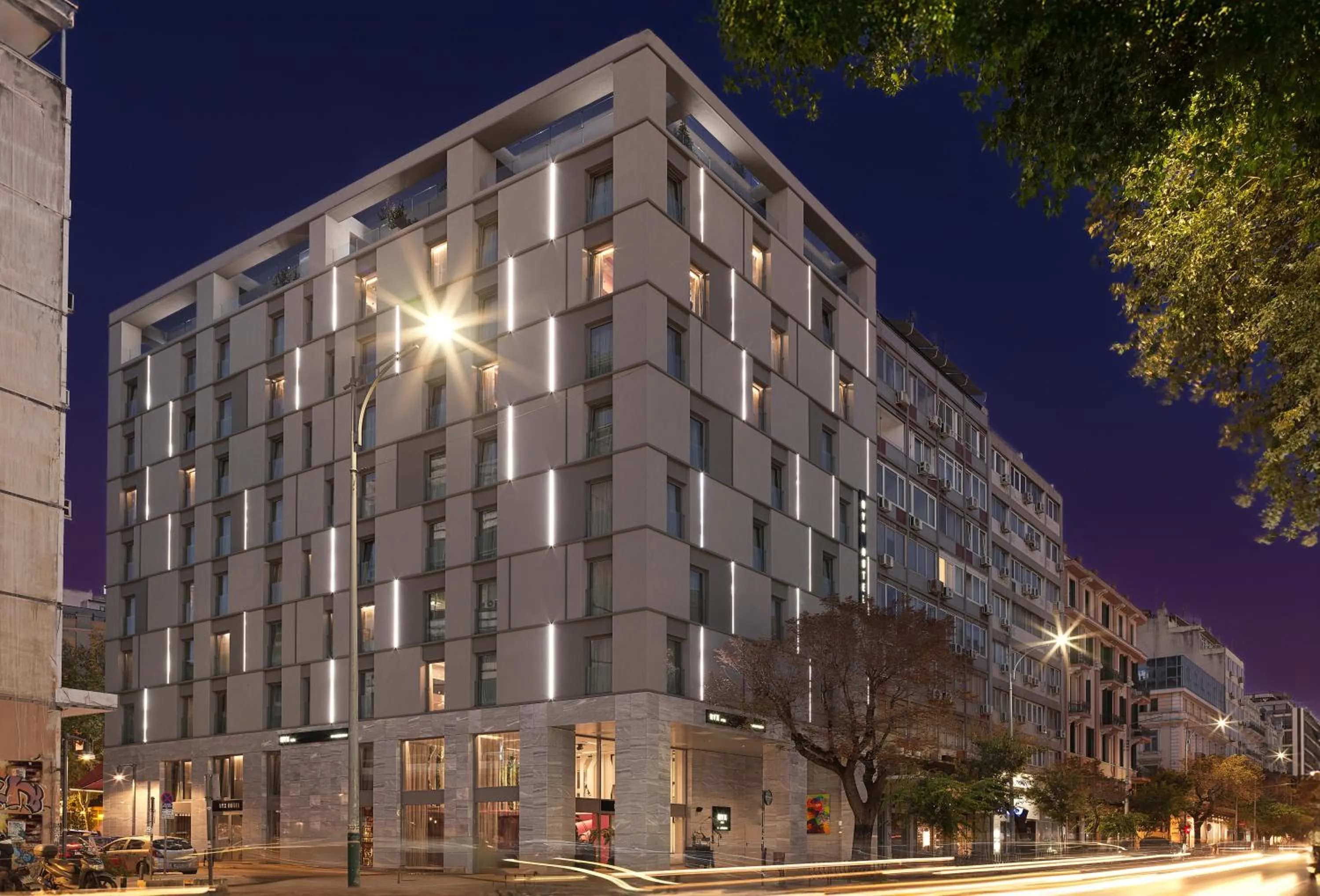 Facade/entrance in NYX Hotel Thessaloniki