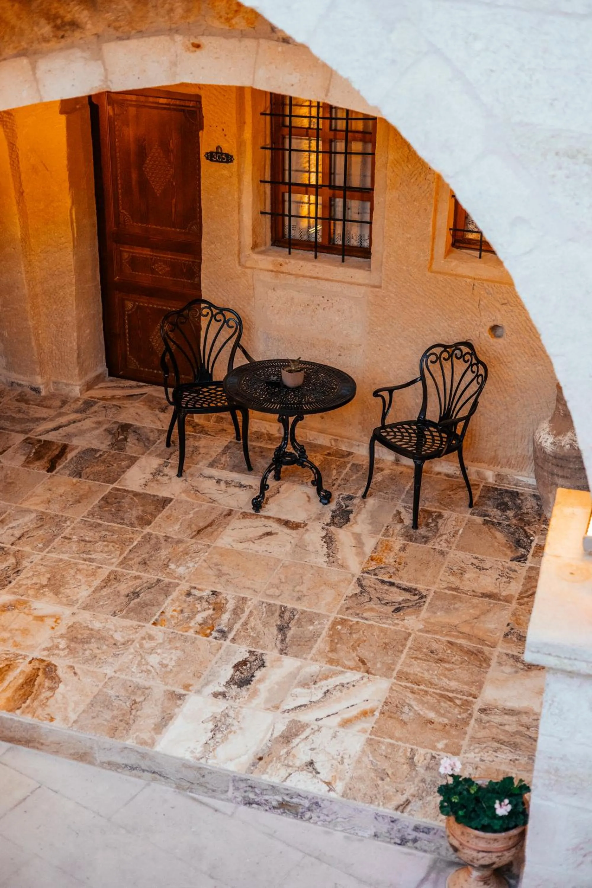 Patio in Lagoon Cave Suites