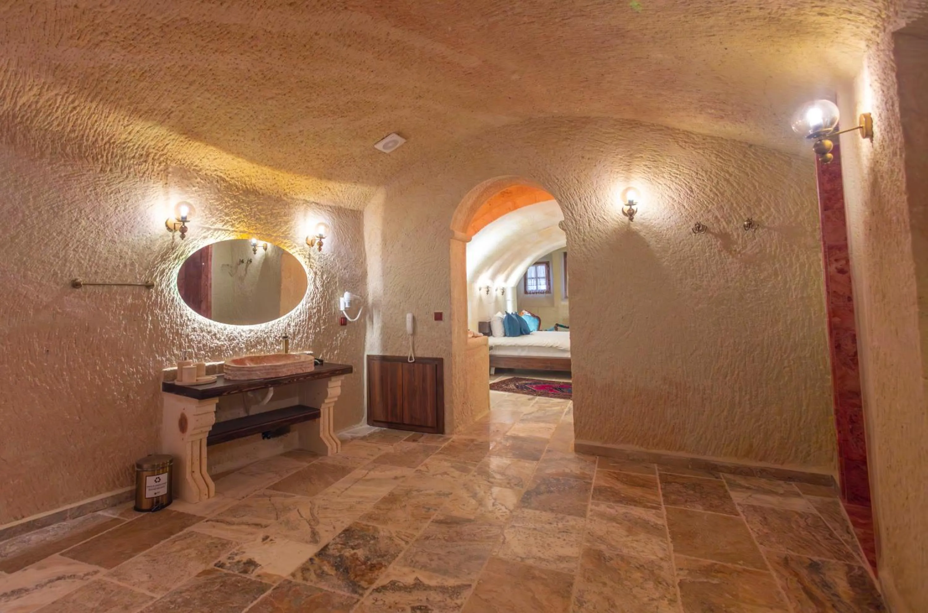 Bathroom in Lagoon Cave Suites