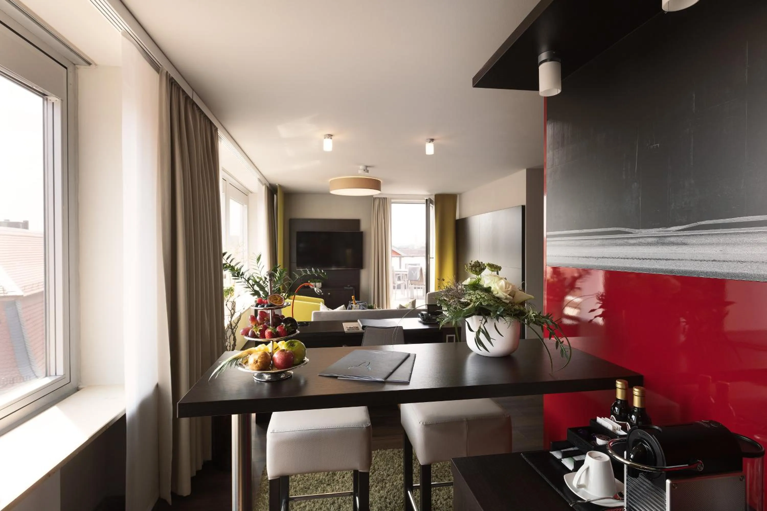 Dining area in Hotel Platzhirsch