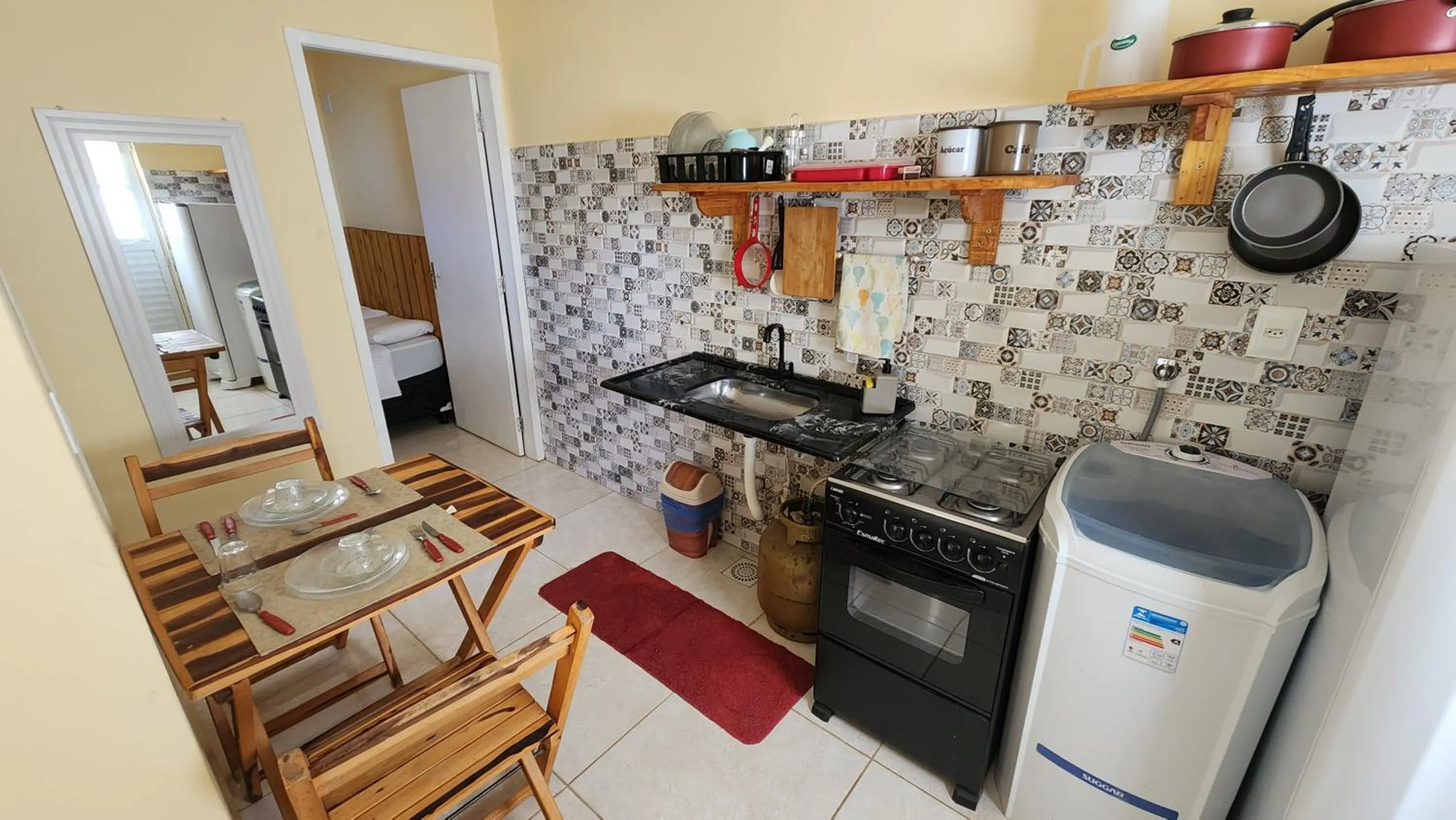 Kitchen or kitchenette in Pousada Ceará - Porto das Dunas