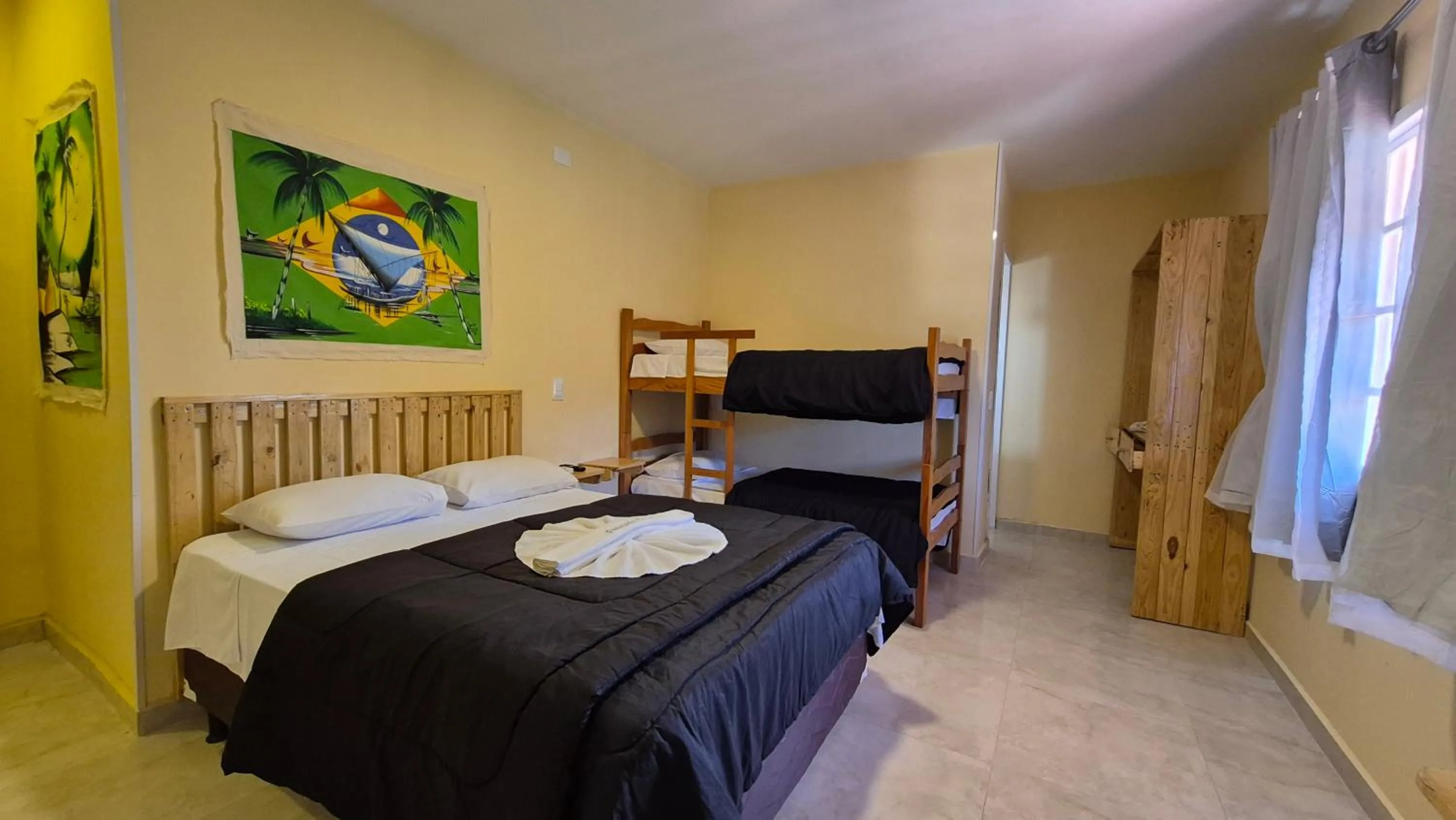 Bed in Pousada Ceará - Porto das Dunas