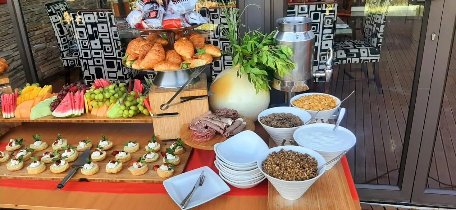 Continental breakfast in Maropeng Boutique Hotel