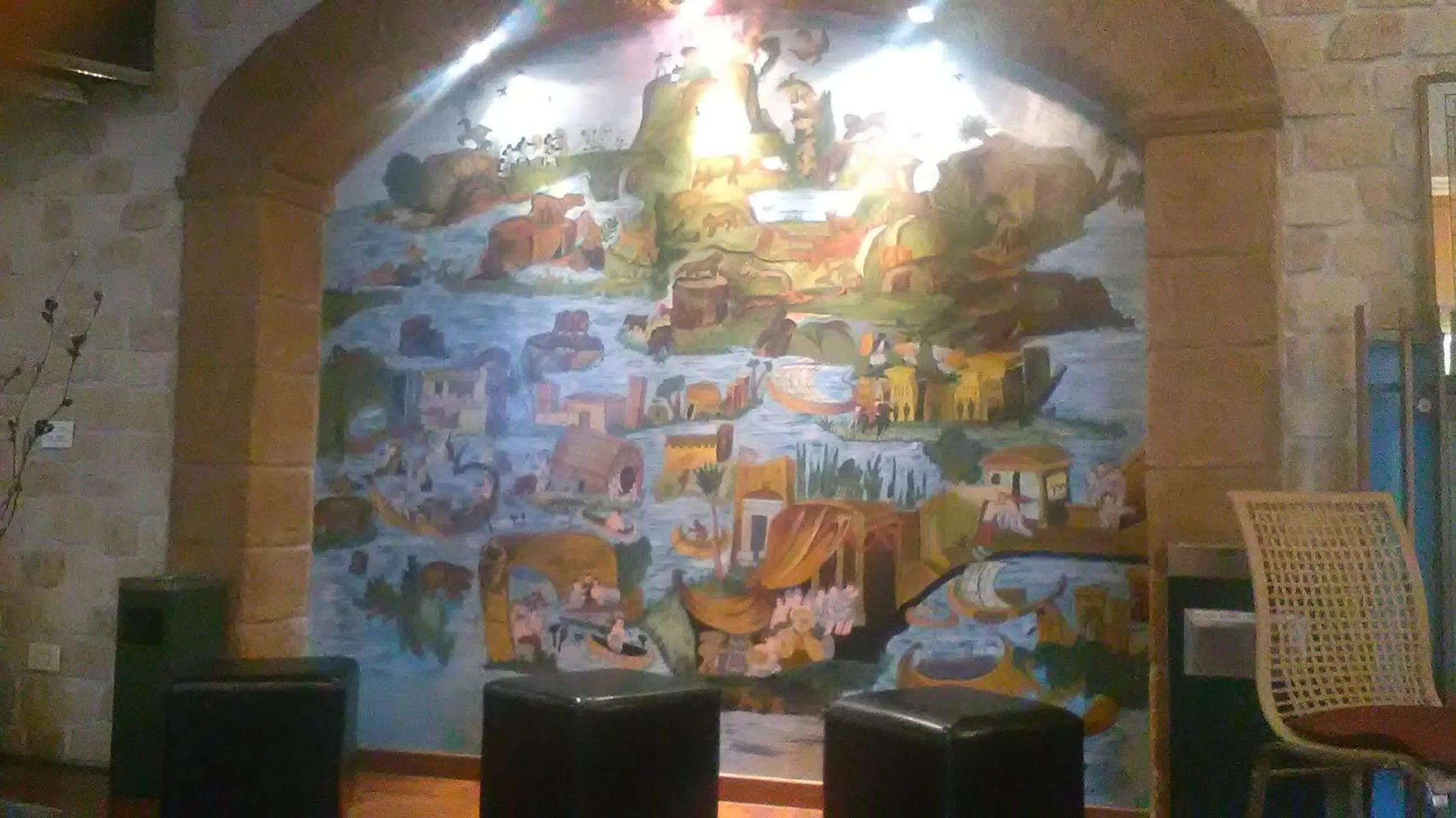 Communal lounge/ TV room in Hotel Ristorante Stella