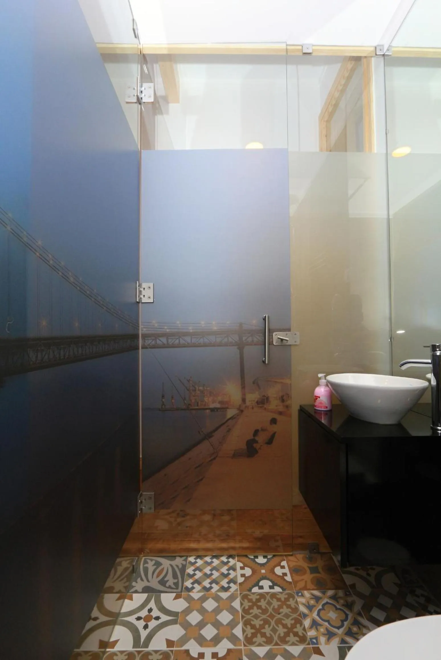 Bathroom in Sao Jorge Apartments & Suites