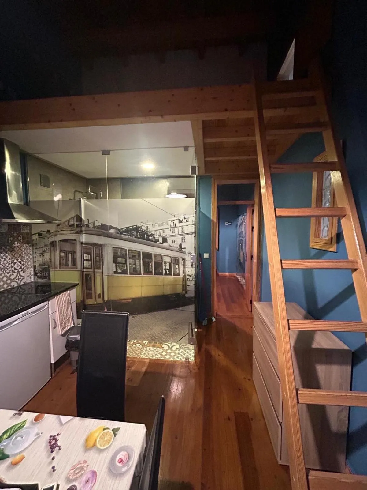 Kitchen or kitchenette in Sao Jorge Apartments & Suites