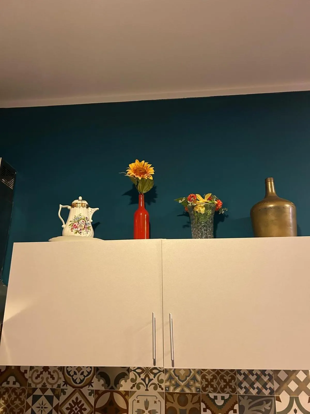 Kitchen or kitchenette in Sao Jorge Apartments & Suites