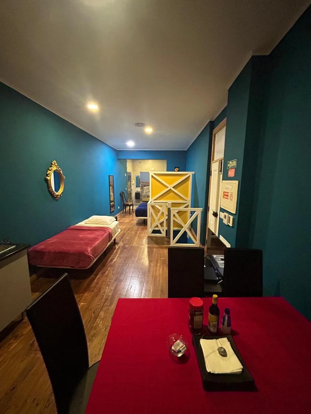 Bed in Sao Jorge Apartments & Suites