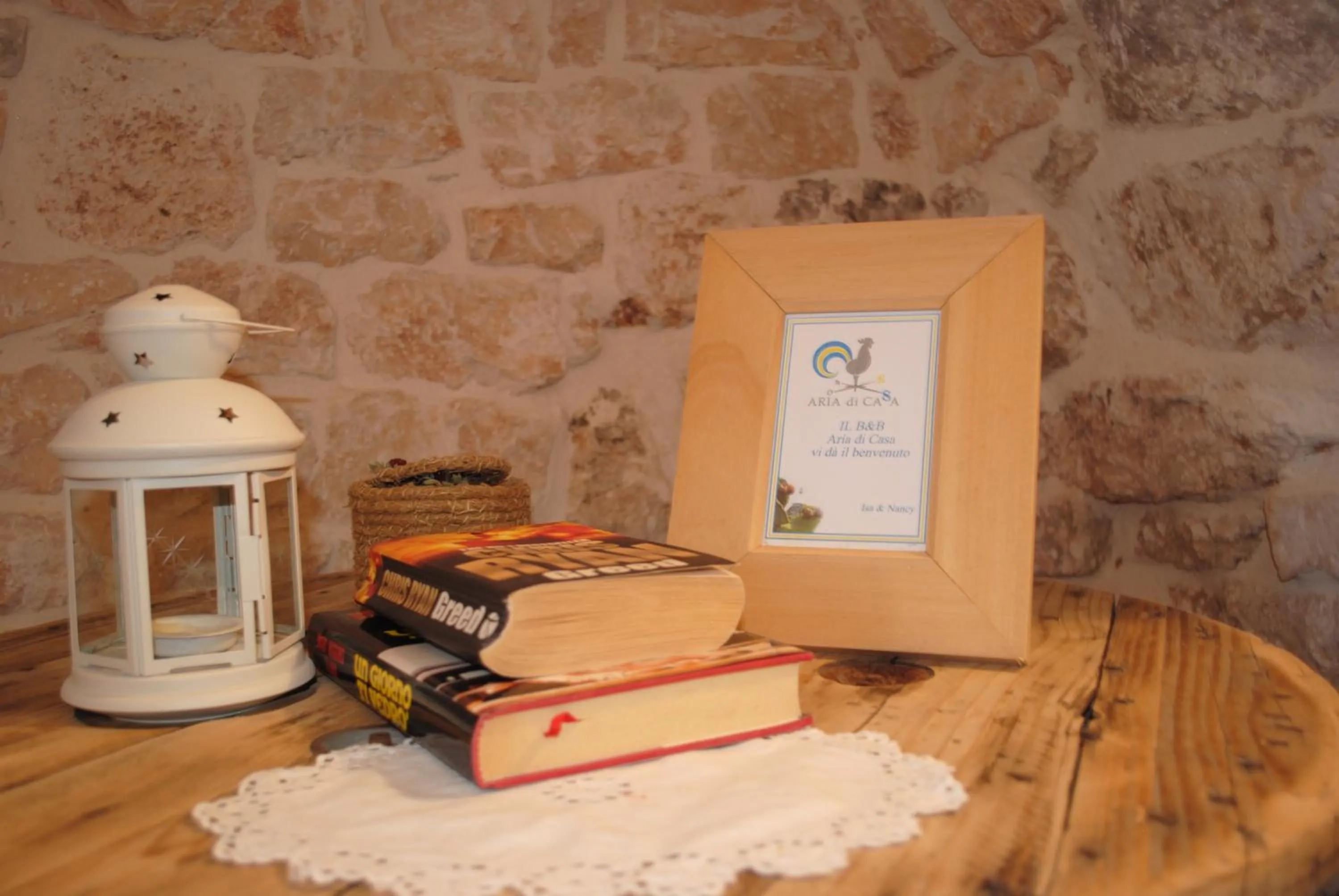 Decorative detail in Aria di Casa Country Resort