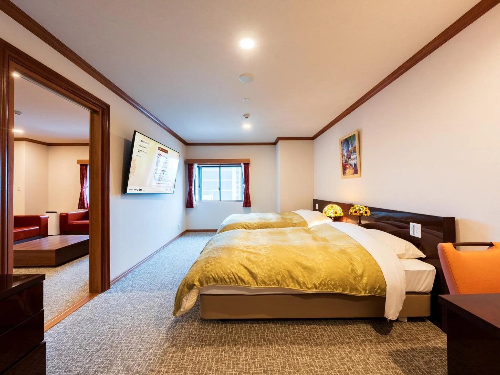 Photo of the whole room, Bed in BeppuOnsen Hotel Sansenkaku