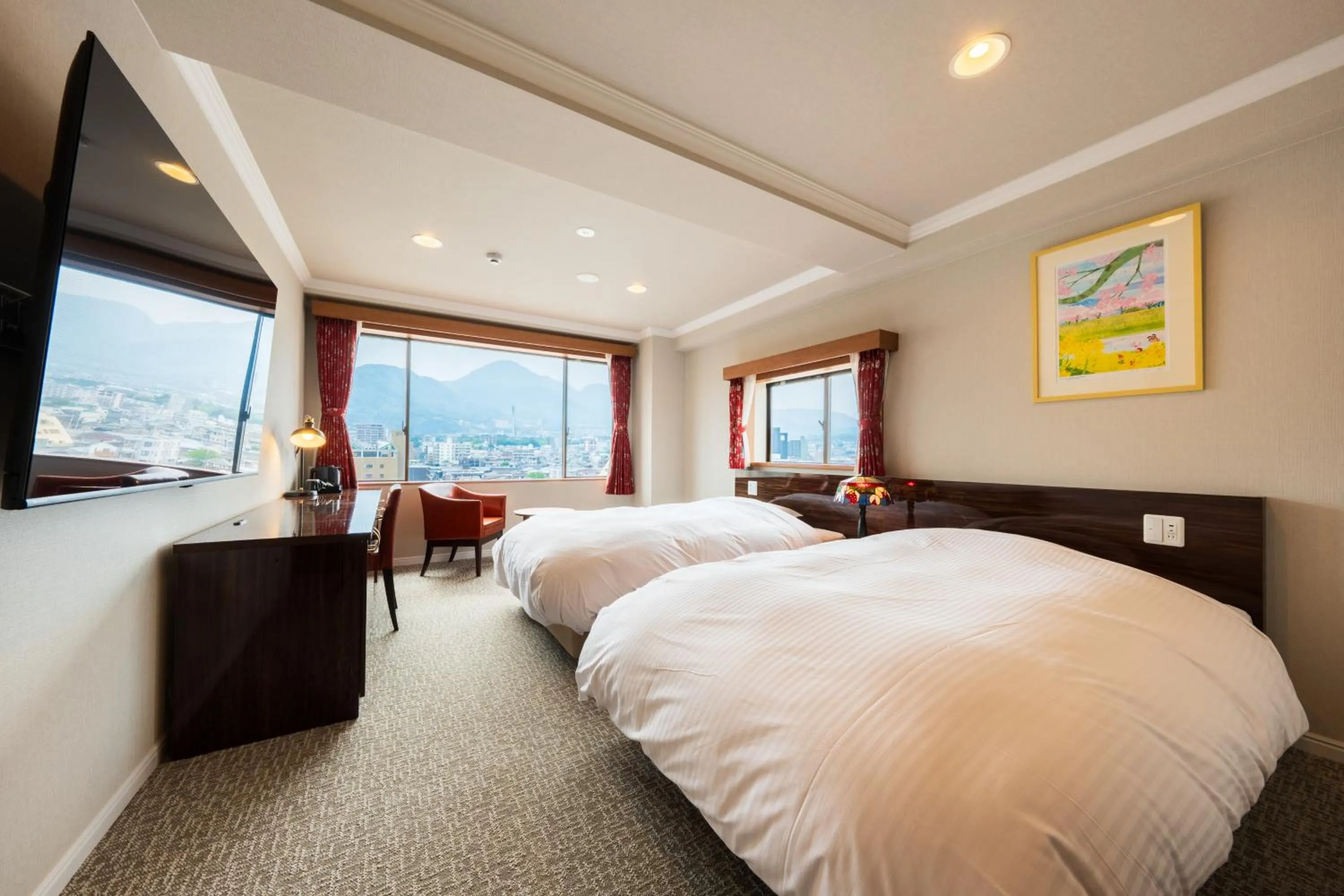 Photo of the whole room, Bed in BeppuOnsen Hotel Sansenkaku