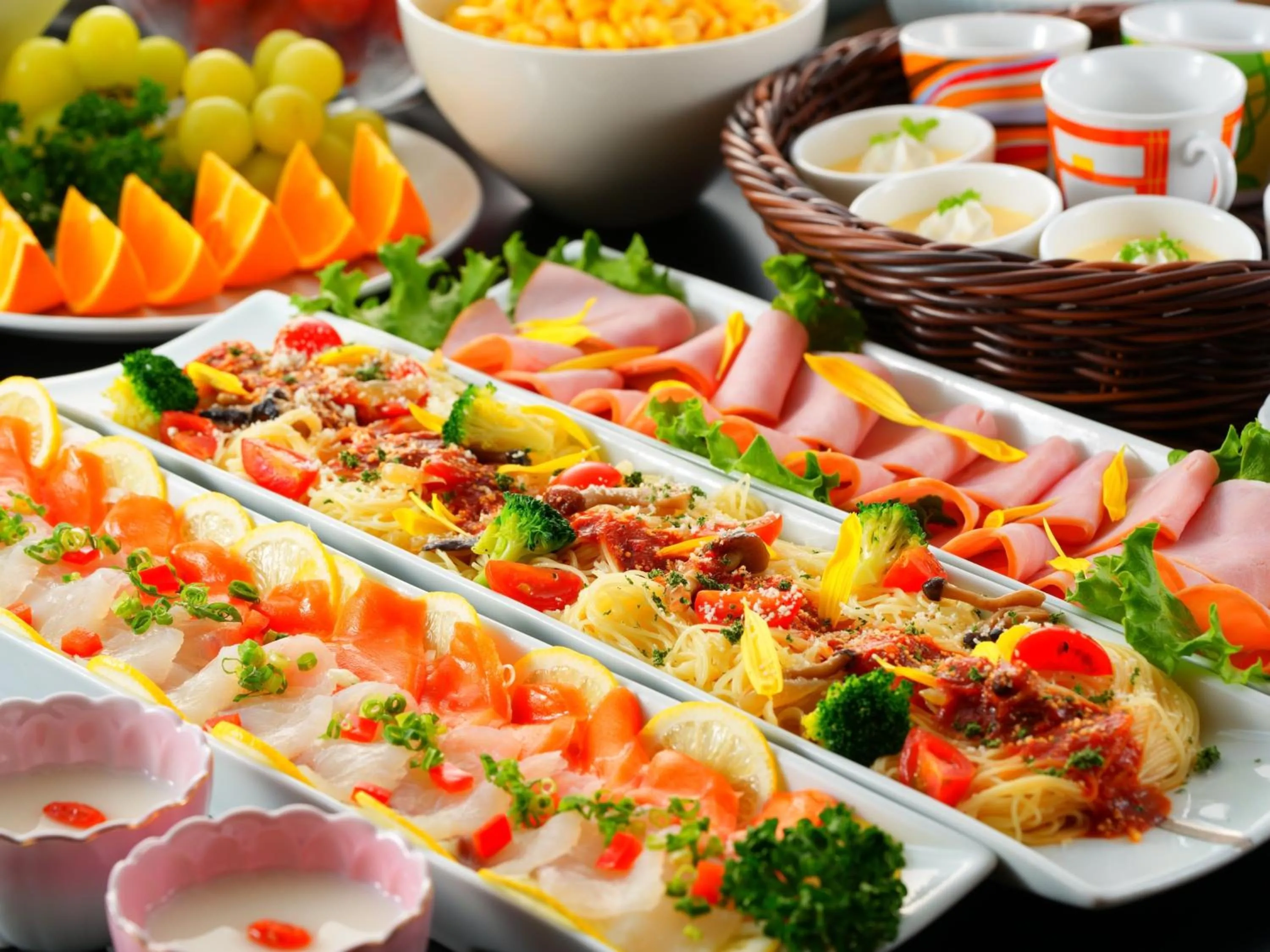 Breakfast in BeppuOnsen Hotel Sansenkaku