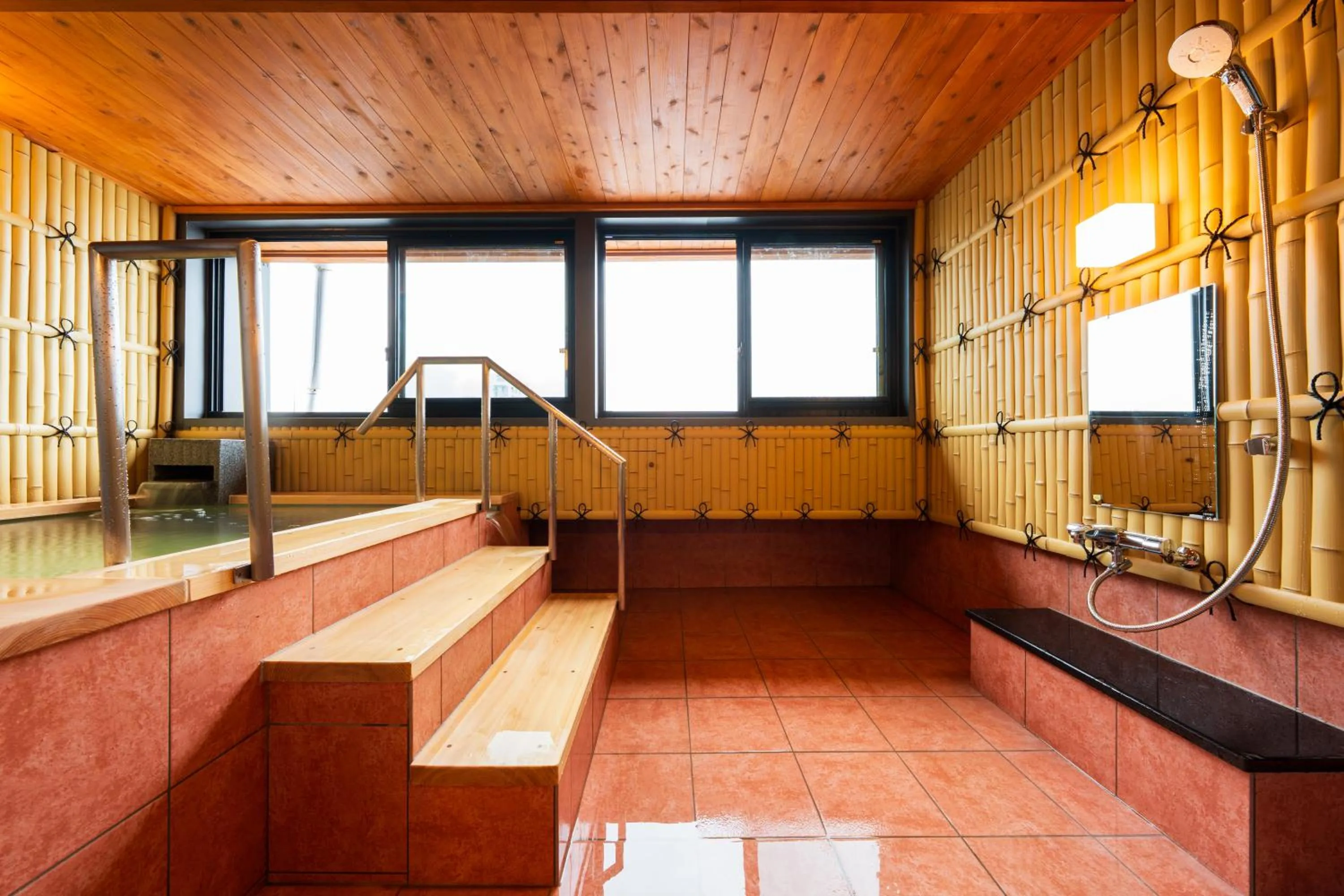Bathroom in BeppuOnsen Hotel Sansenkaku