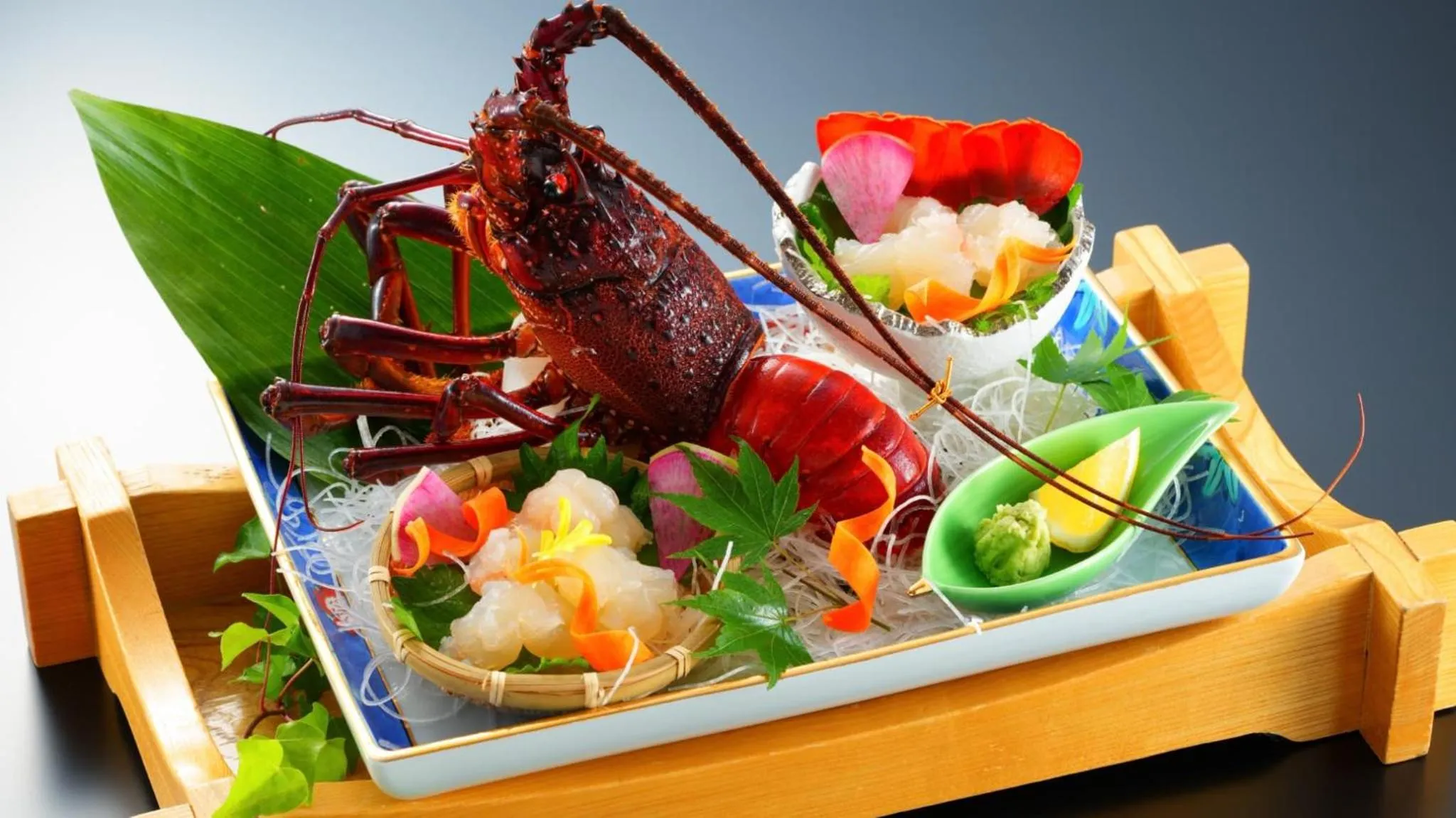 Food in BeppuOnsen Hotel Sansenkaku