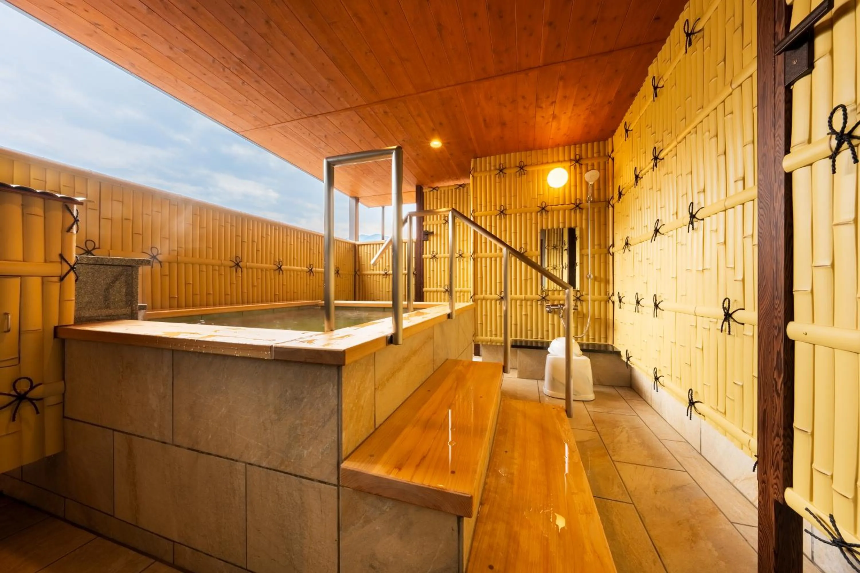 Bathroom in BeppuOnsen Hotel Sansenkaku