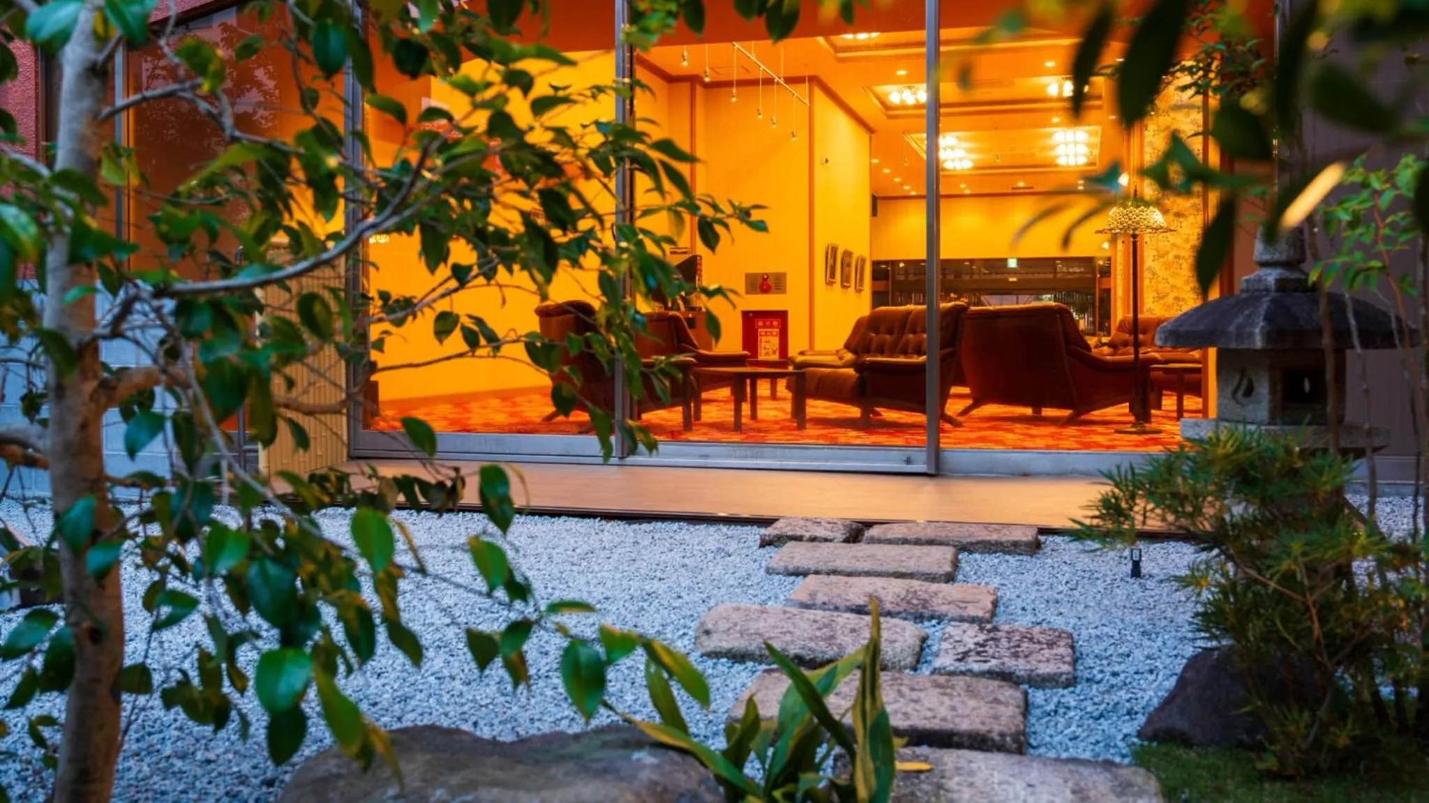 Garden in BeppuOnsen Hotel Sansenkaku