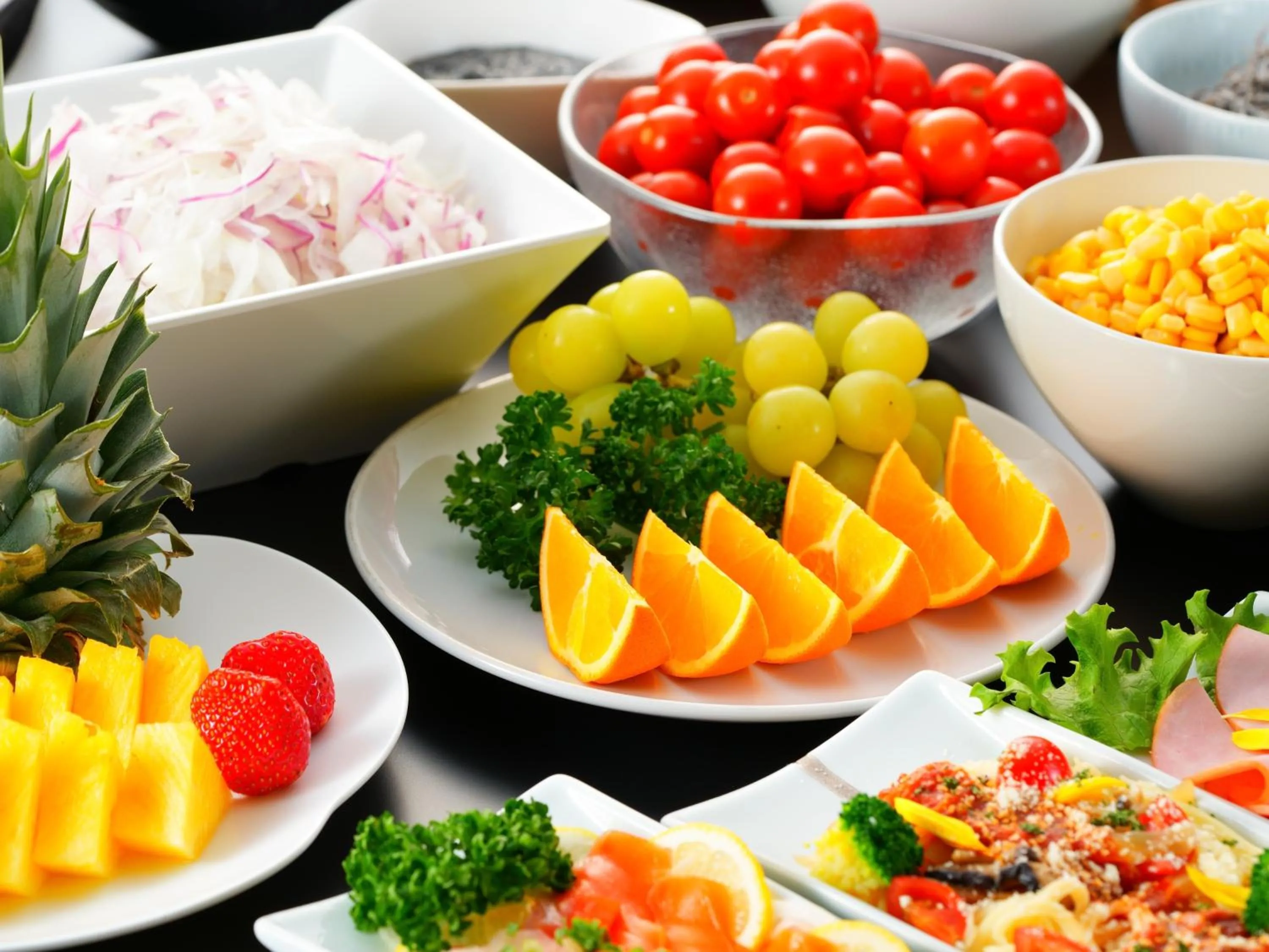 Breakfast in BeppuOnsen Hotel Sansenkaku