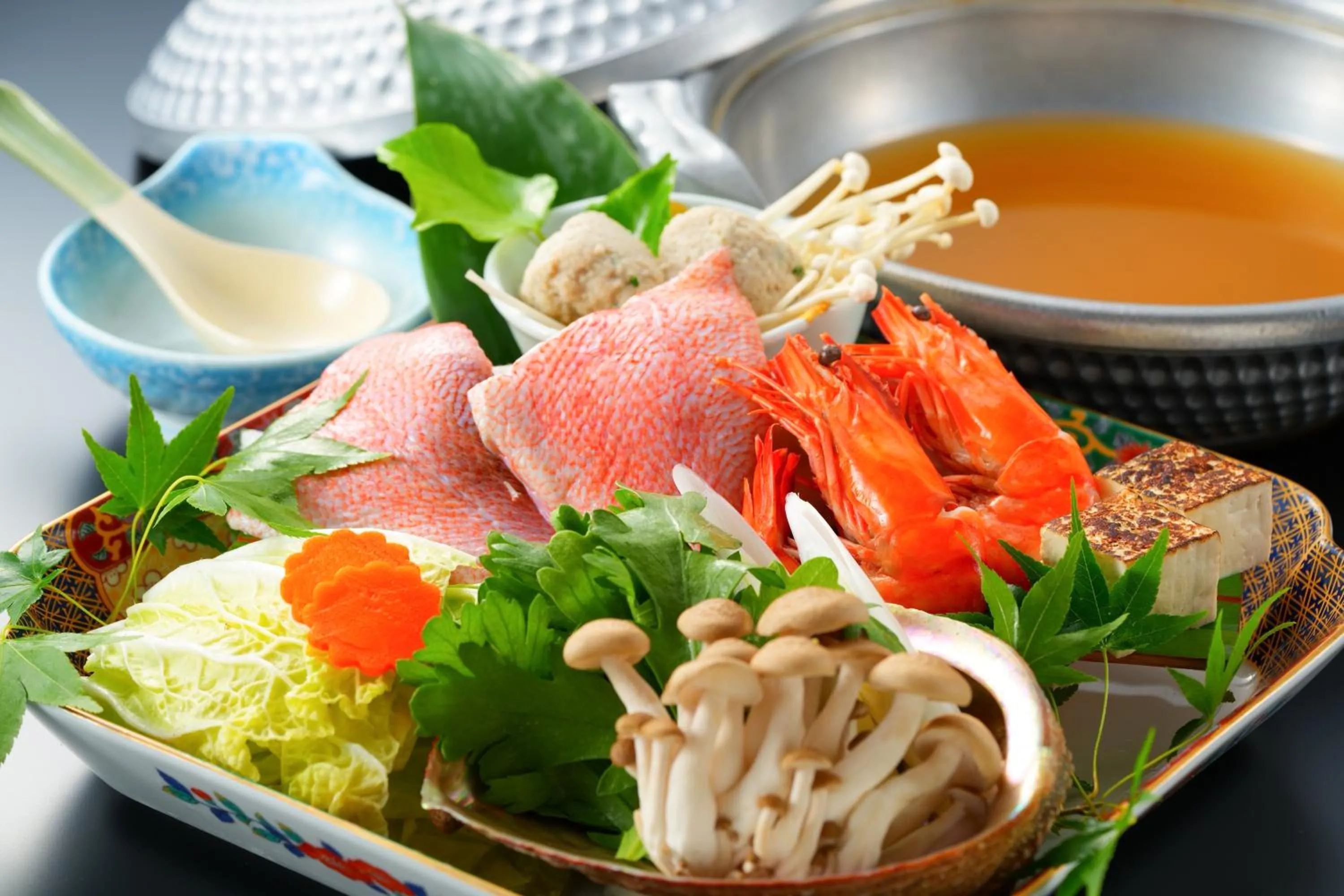 Dinner in BeppuOnsen Hotel Sansenkaku