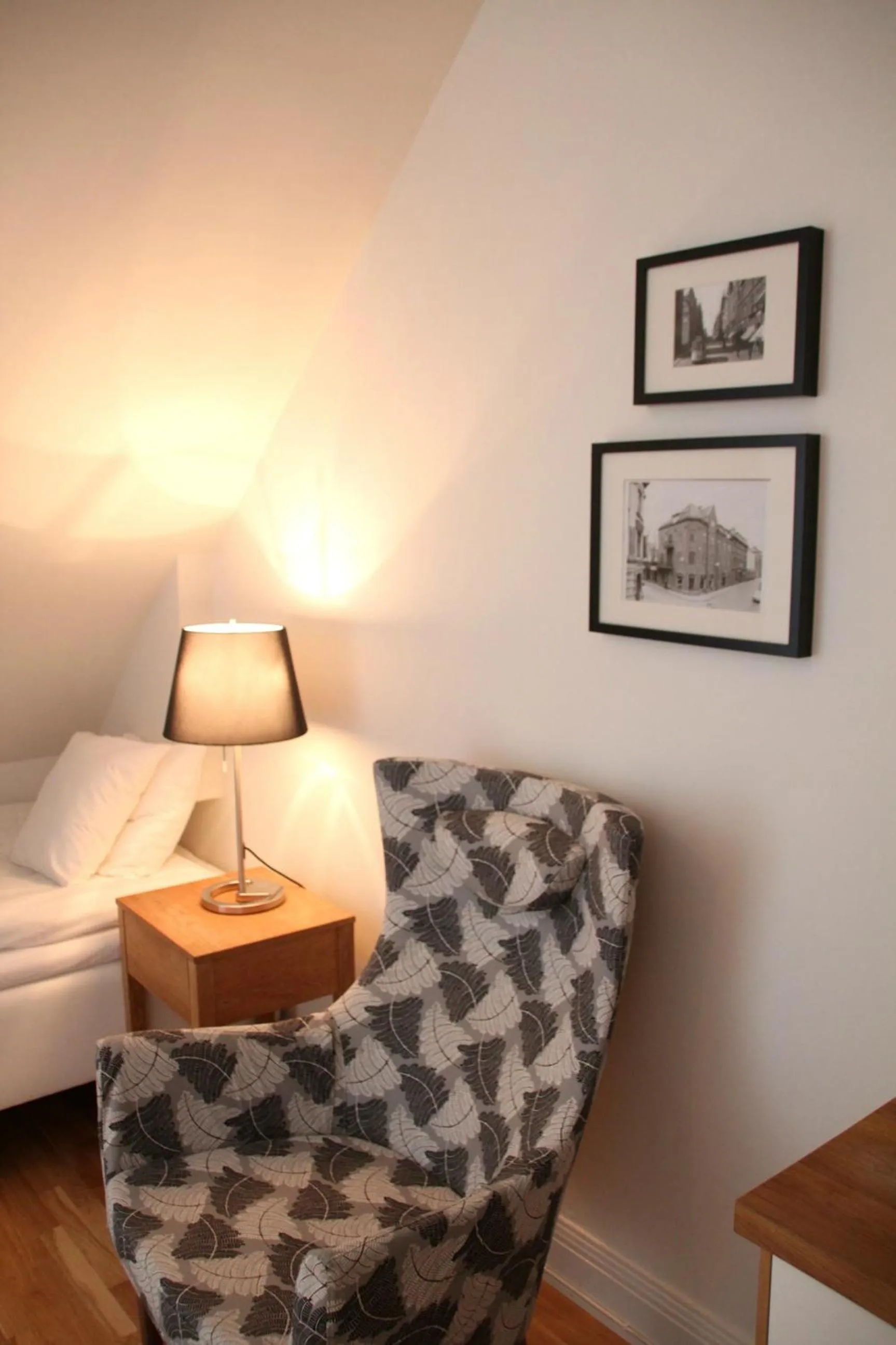 Decorative detail, Bed in Continental Apartment Hotel Sundsvall