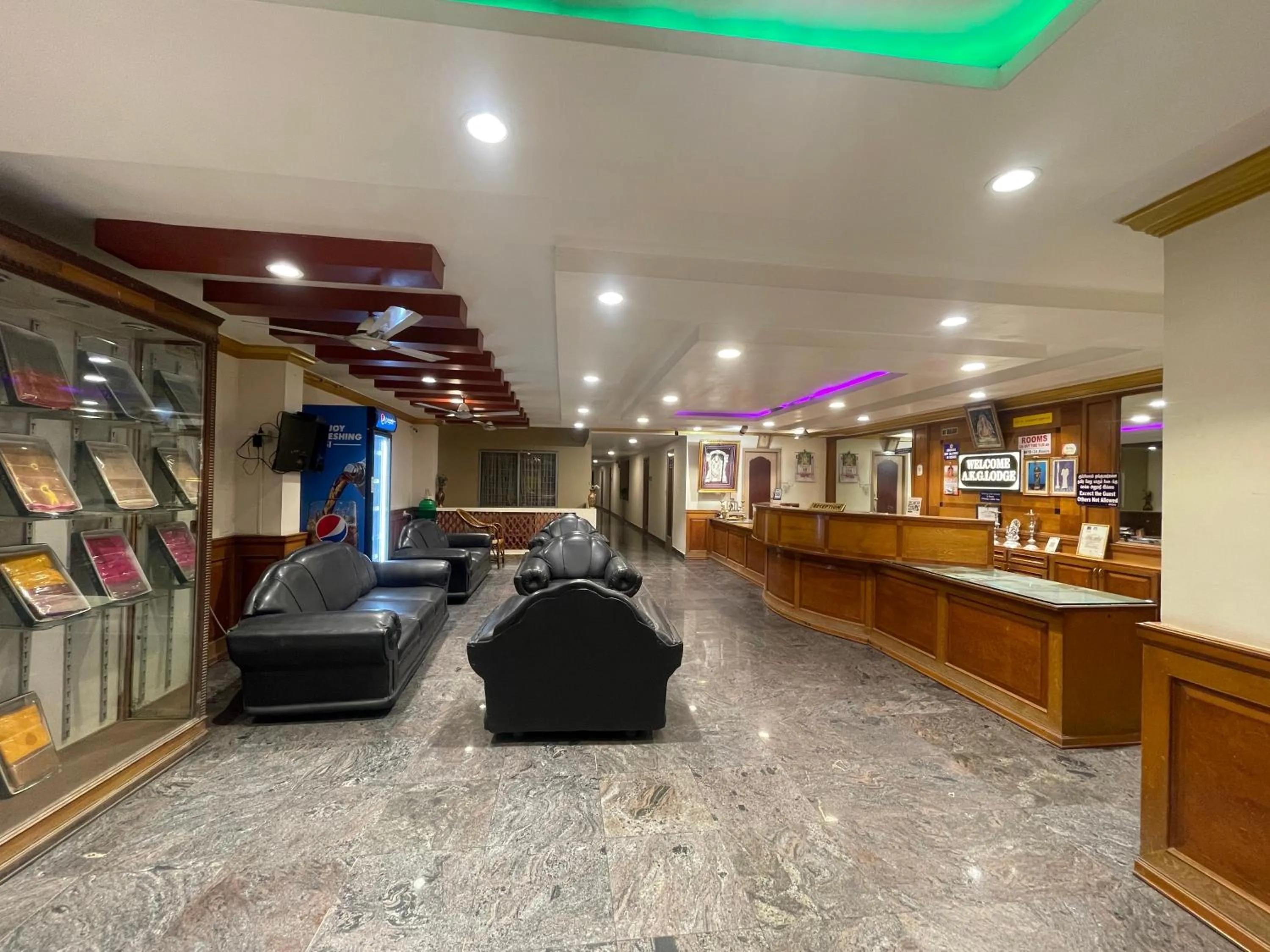 Seating area in AKG Lodge