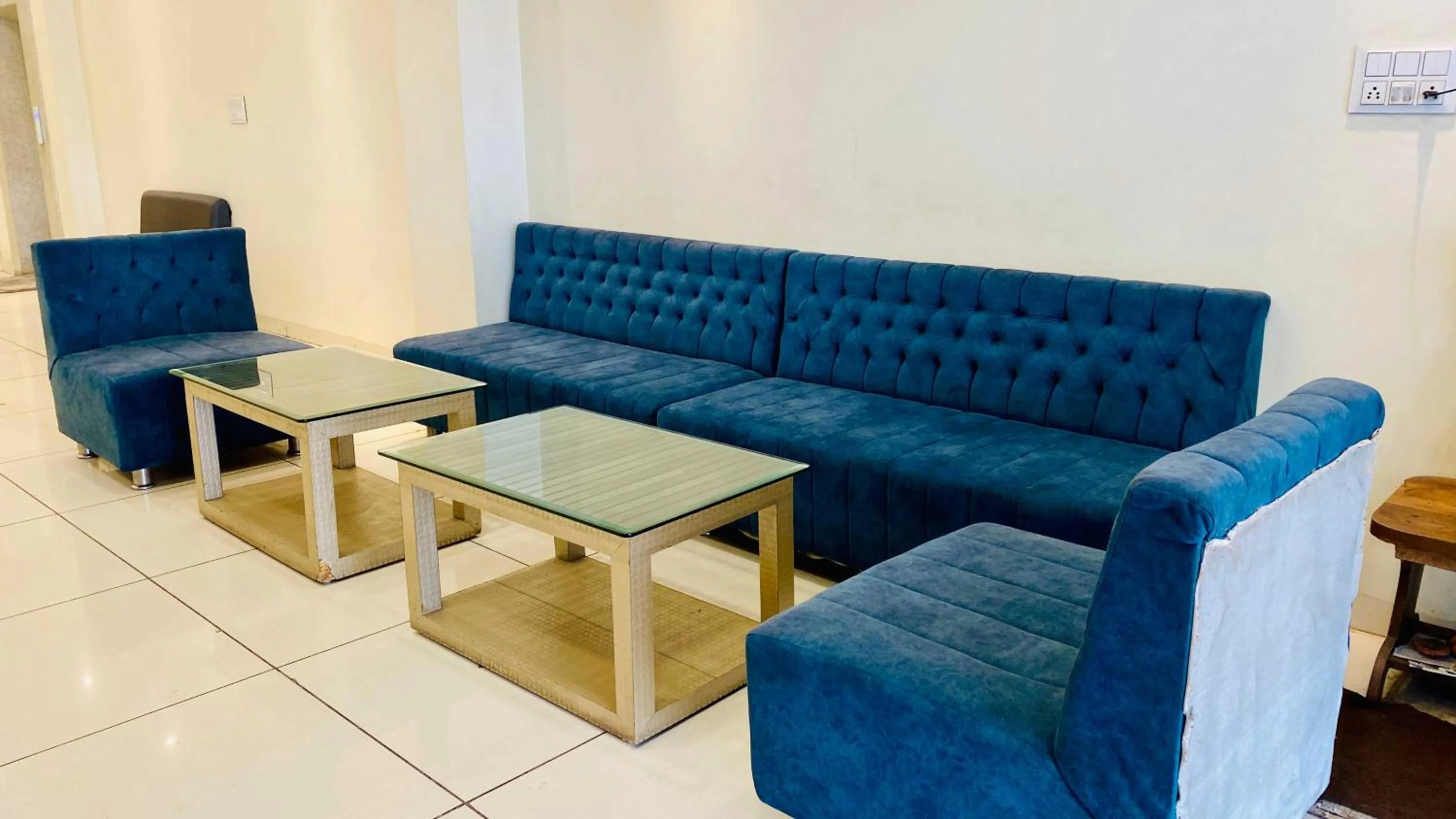 Seating area in Hotel Sukh Vilas