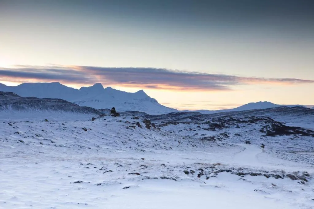 Winter in Fossatun Camping Pods & Cottages - Sleeping Bag Accommodation