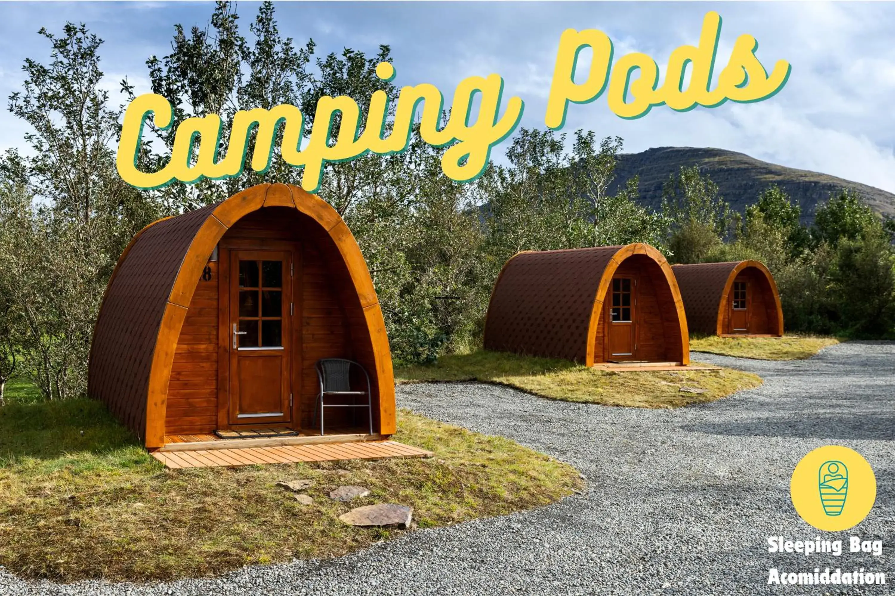 Camping Pod in Fossatun Camping Pods & Cottages - Sleeping Bag Accommodation Camping Pod in Fossatun Camping Pods & Cottages - Sleeping Bag Accommodation