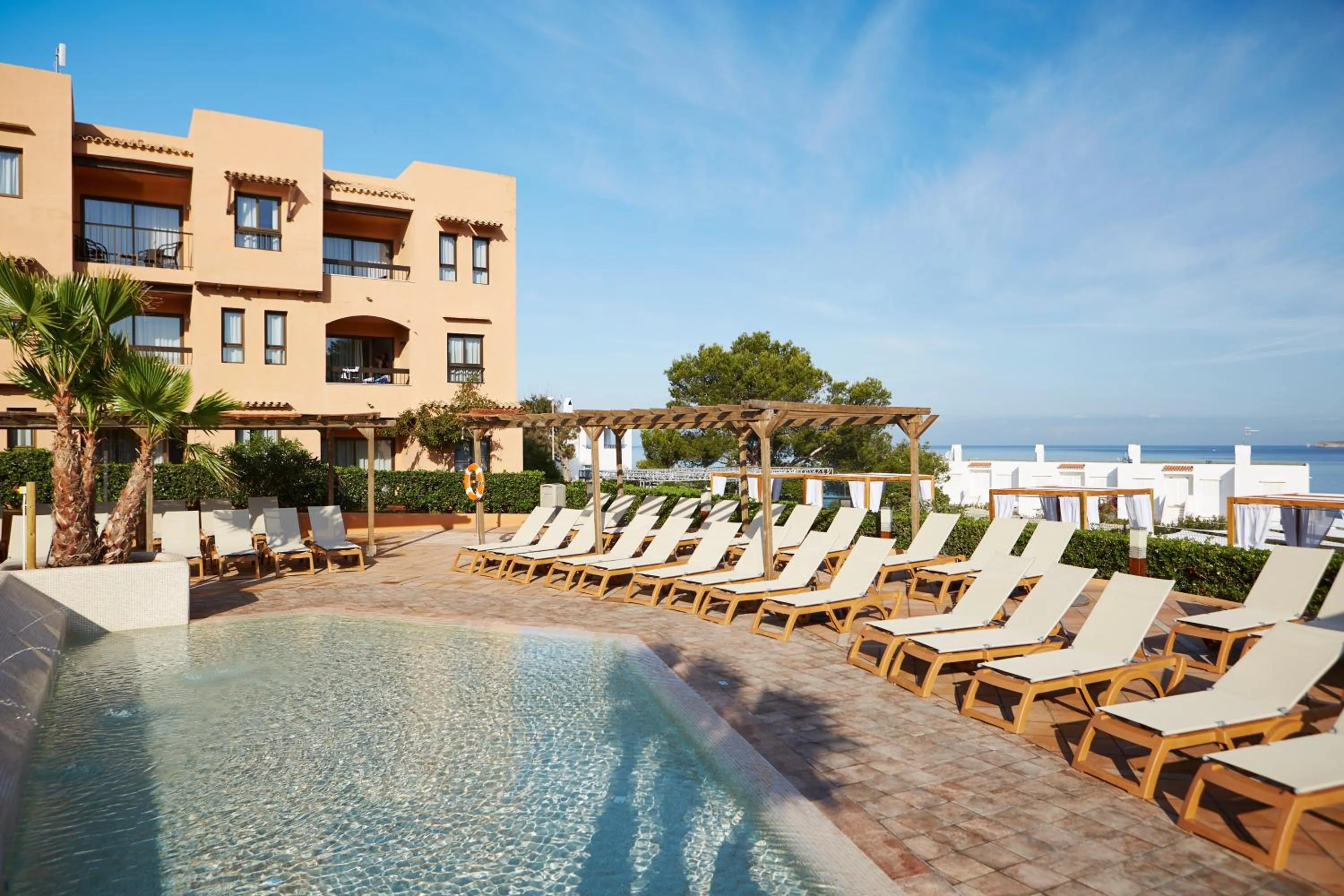 Pool view in Insotel Club Tarida Playa