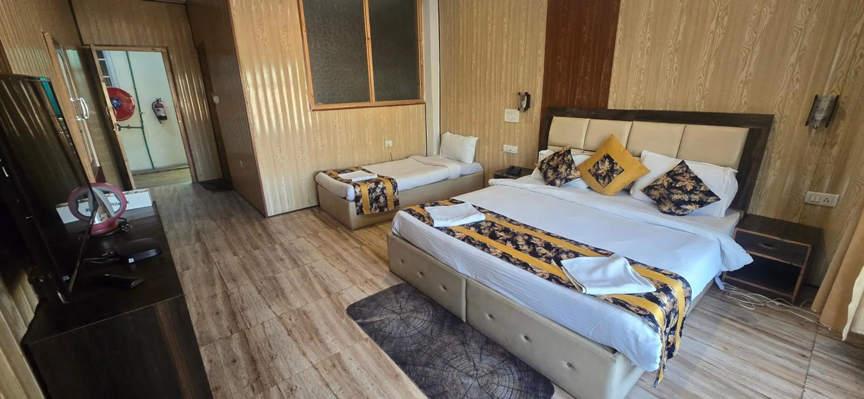 Bed in The White Yak Hotel