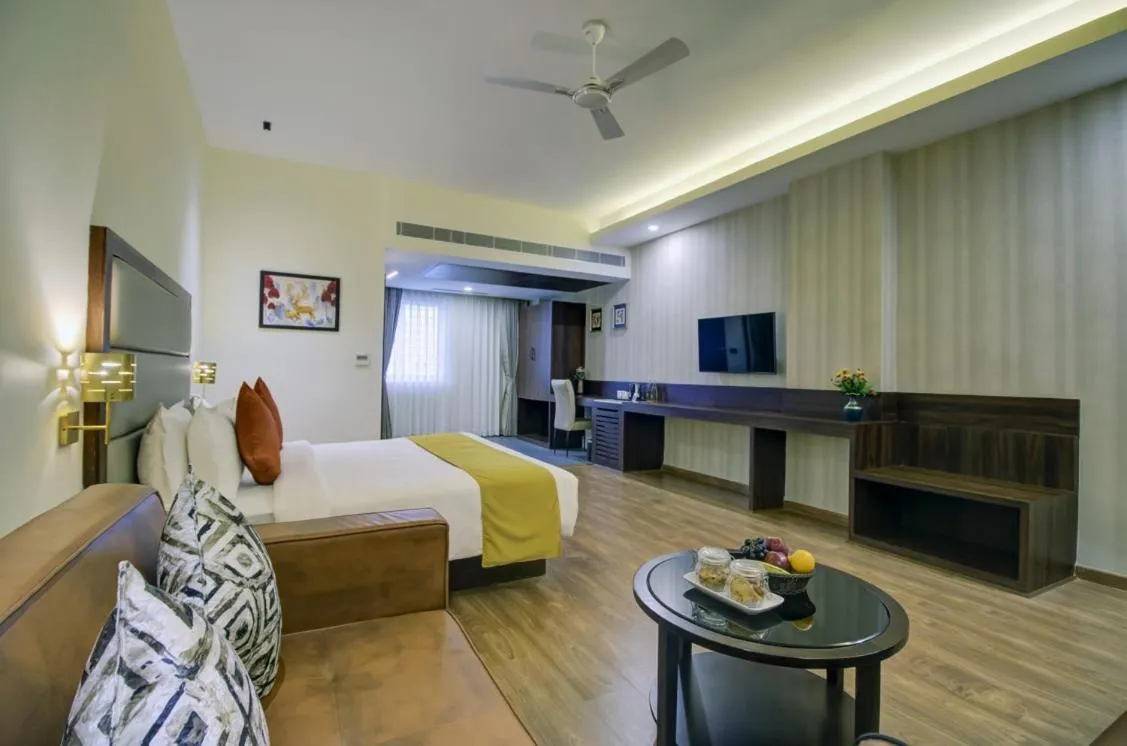 Photo of the whole room, Bed in The Bindal Hotel