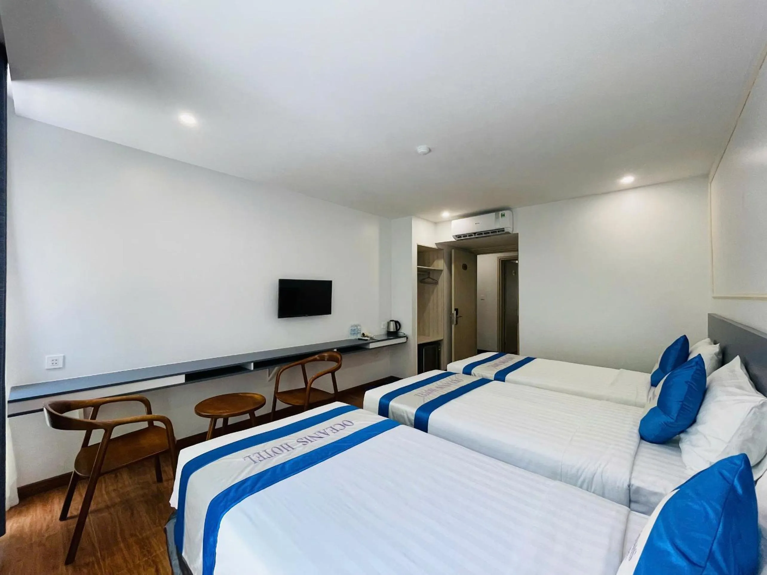 Bed in Oceanis Hotel