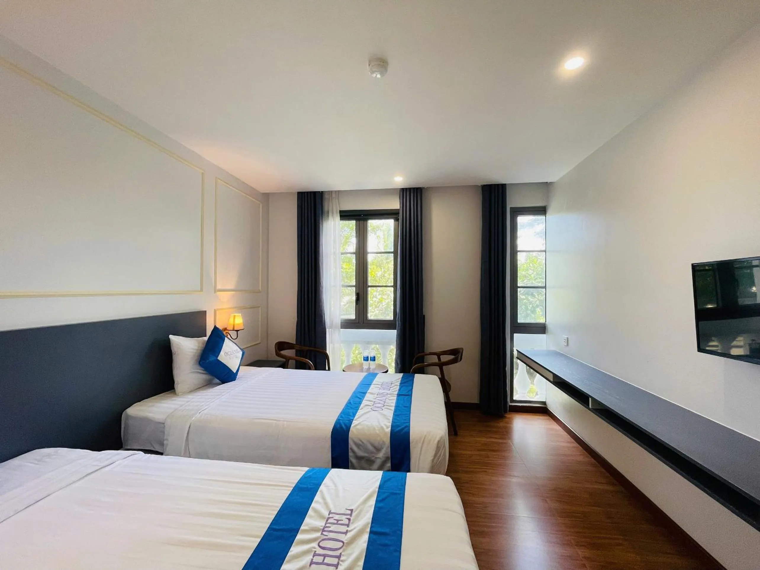 Bed in Oceanis Hotel