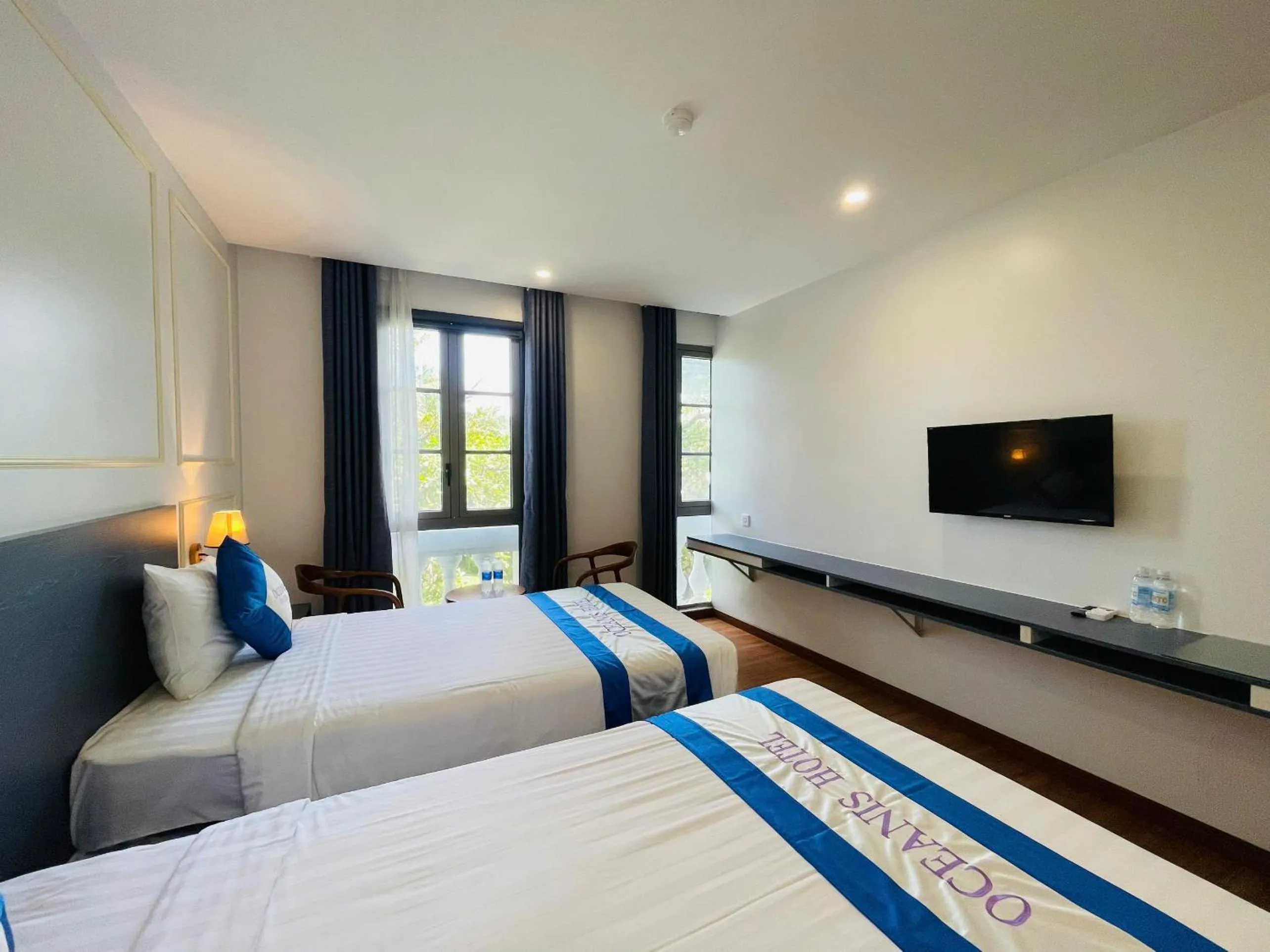 Bed in Oceanis Hotel