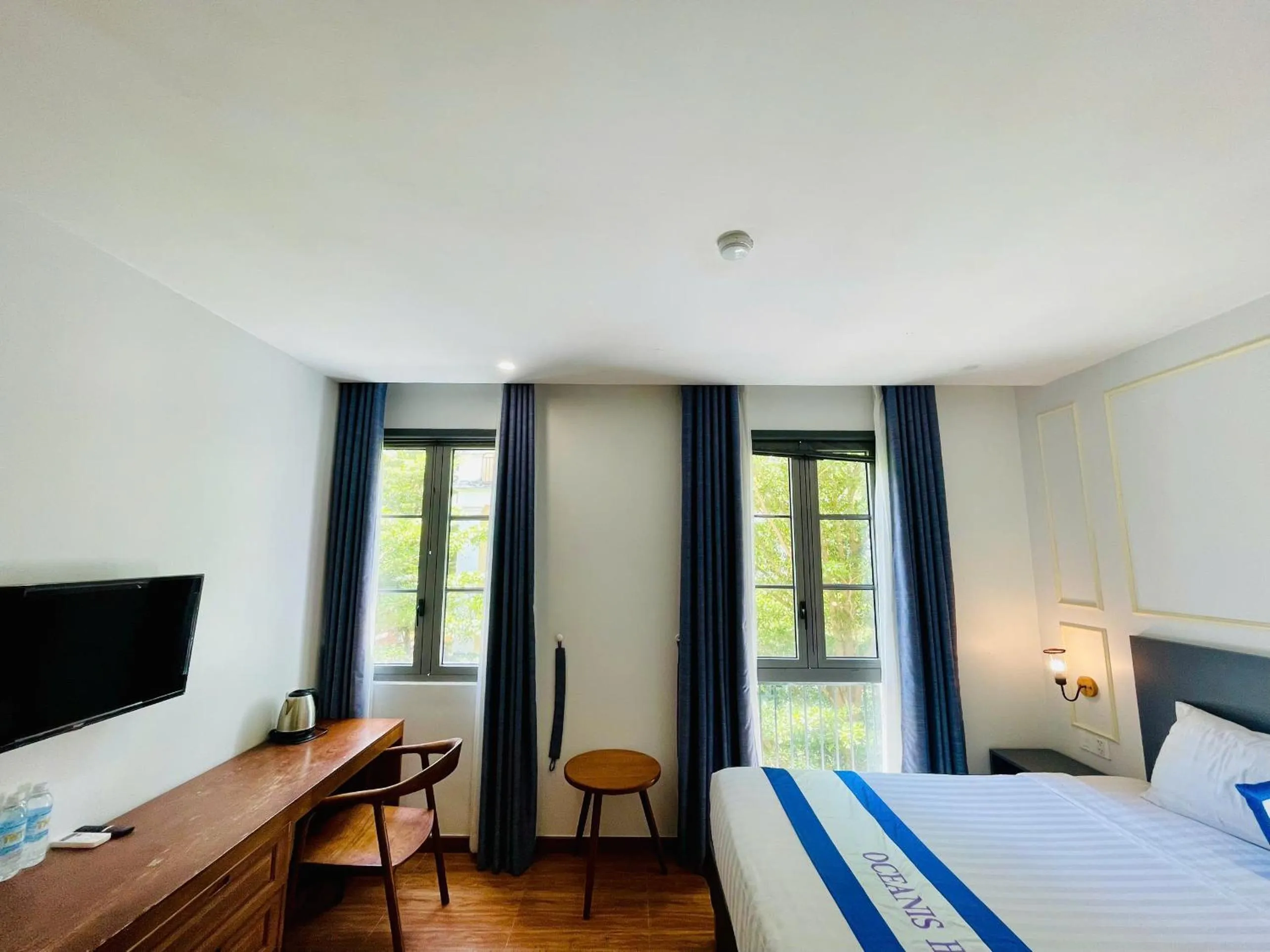 Bed in Oceanis Hotel