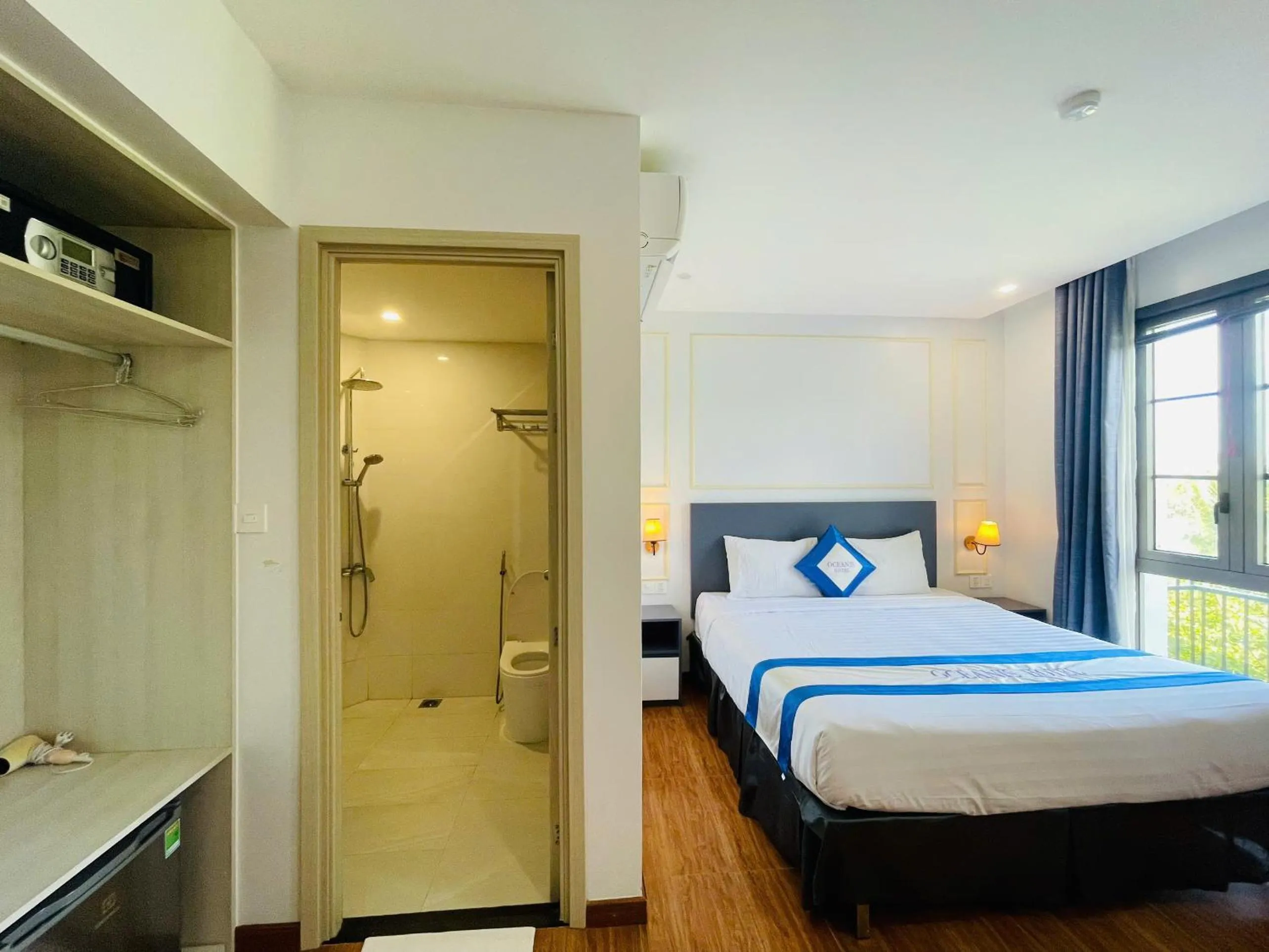 Bed in Oceanis Hotel