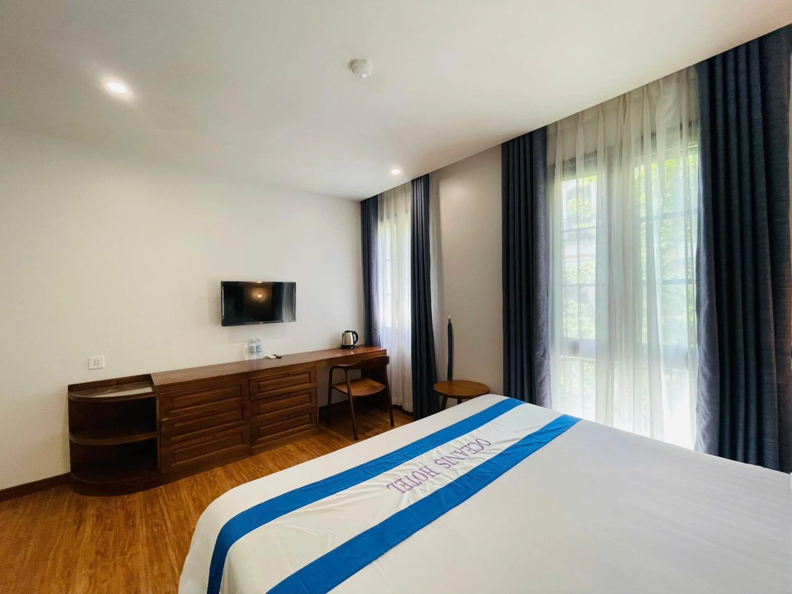 Bed in Oceanis Hotel