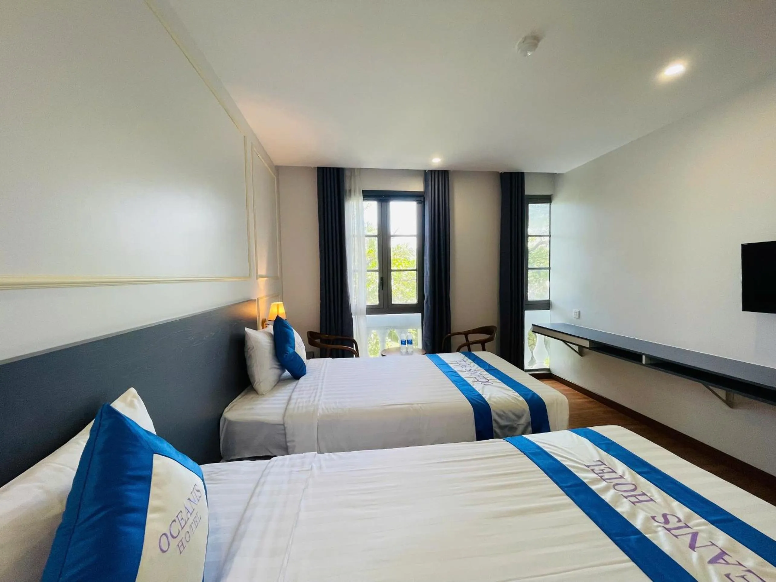 Bed in Oceanis Hotel