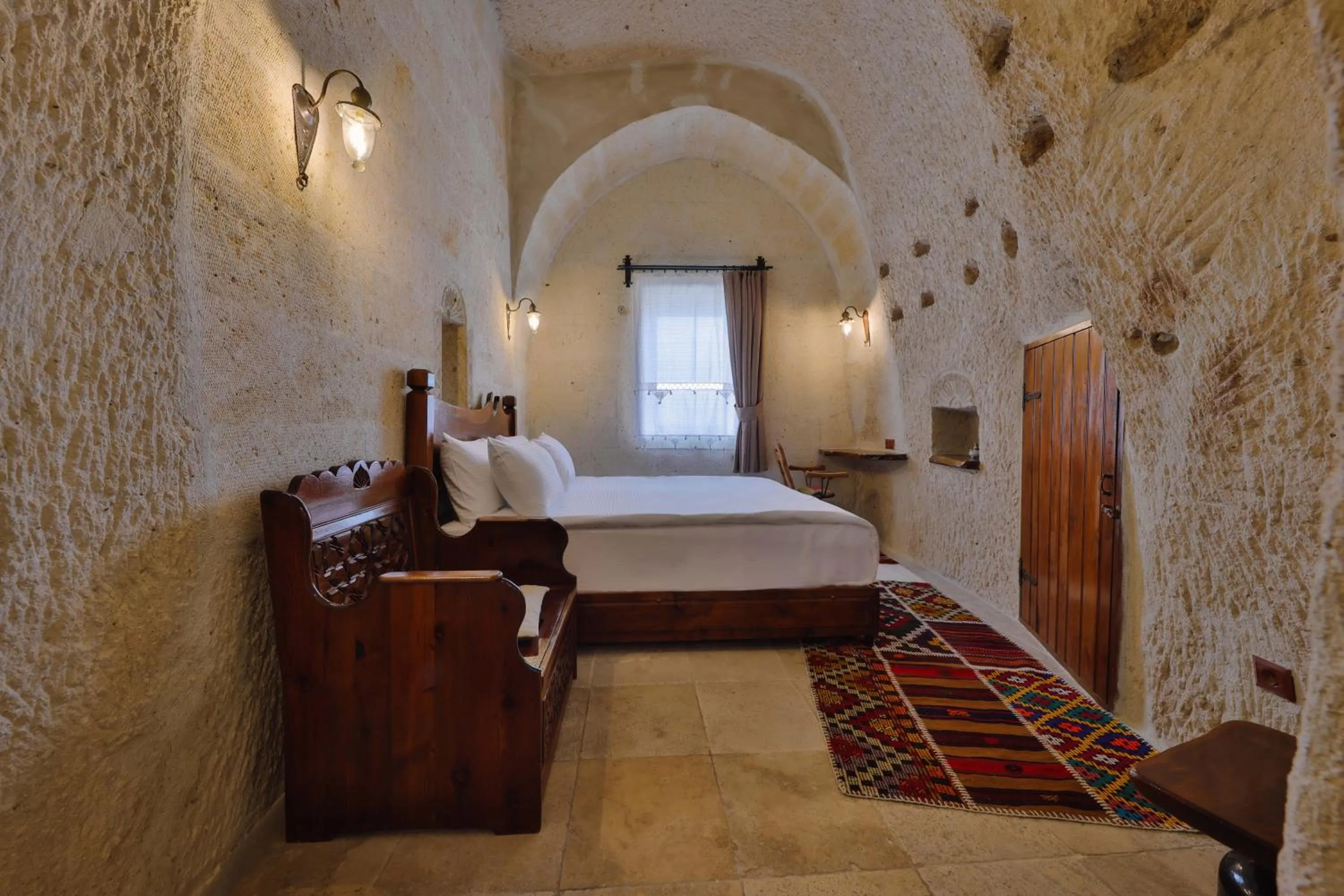 Bed in Nora Cave Hotel