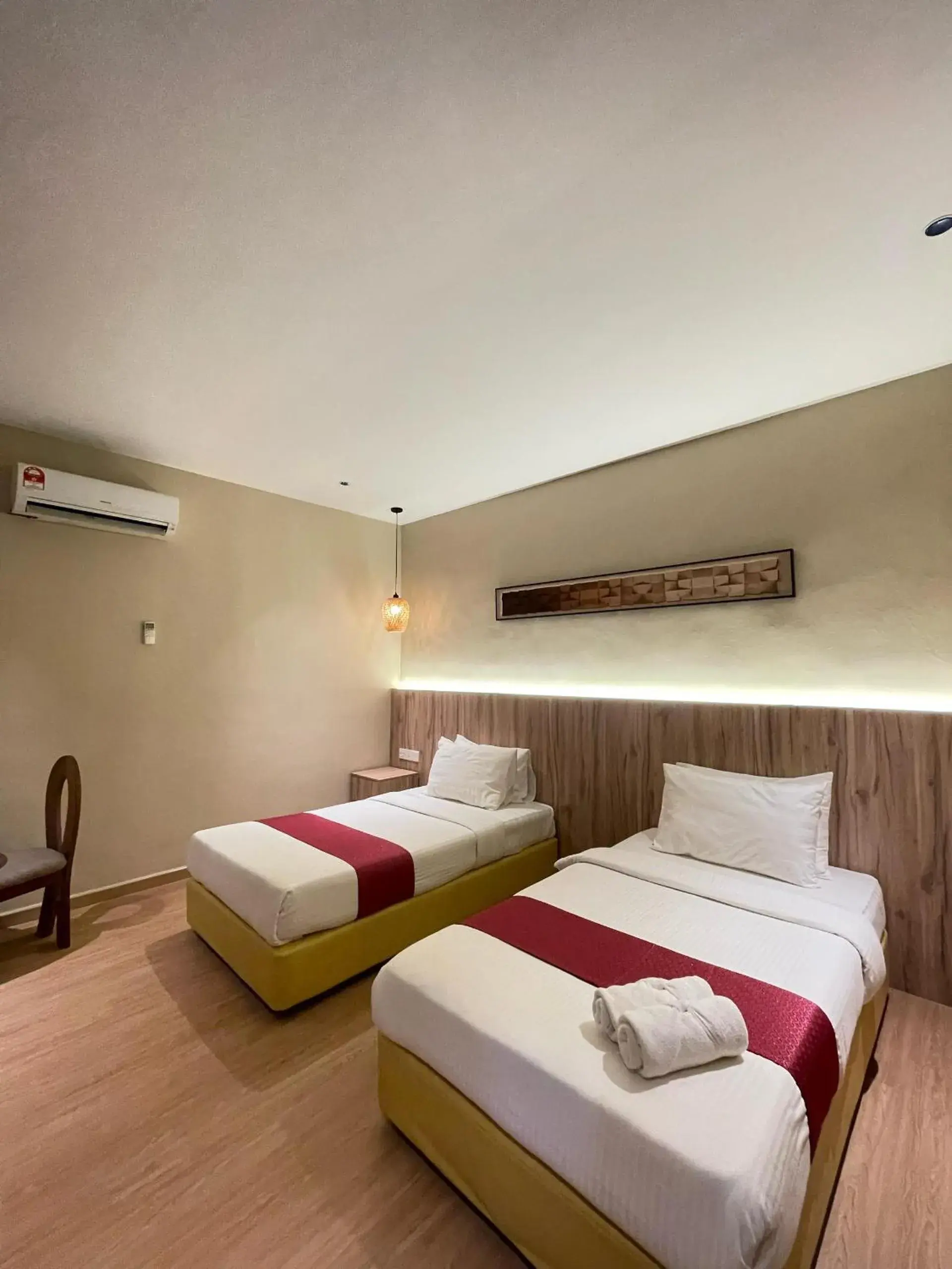 Twin Room with Garden View in Rompin Beach Resorts Twin Room with Garden View in Rompin Beach Resorts