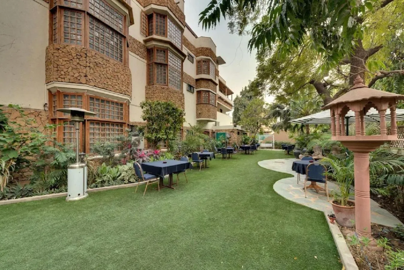 Garden in WelcomHeritage Mani Mansion