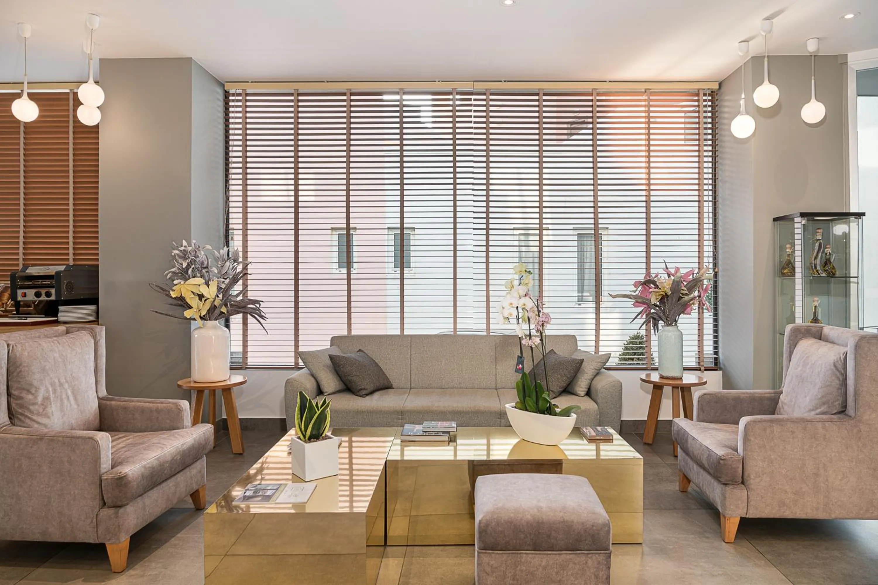 Lounge or bar in Elia Agia Marina Hotel