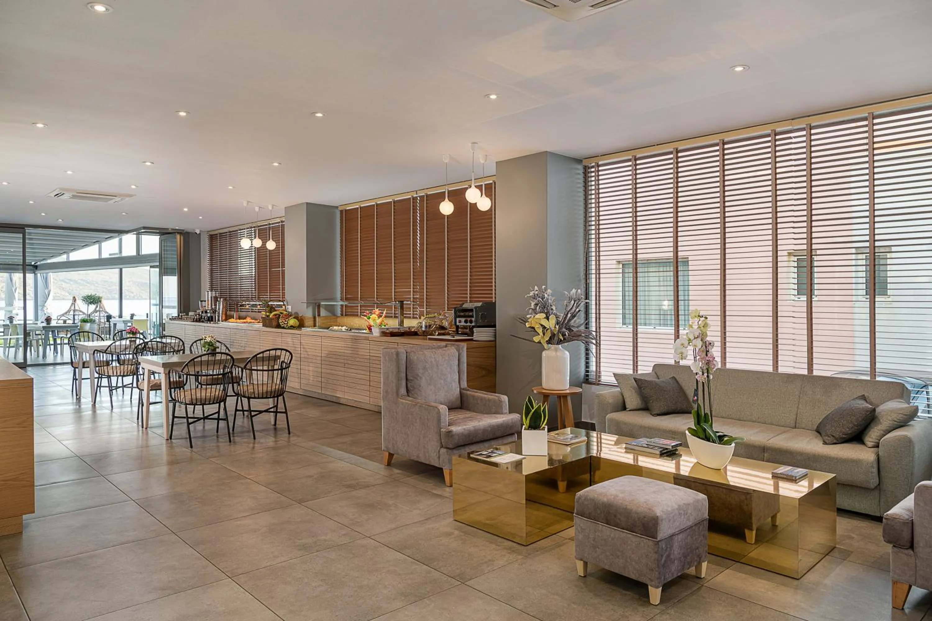 Lounge or bar in Elia Agia Marina Hotel