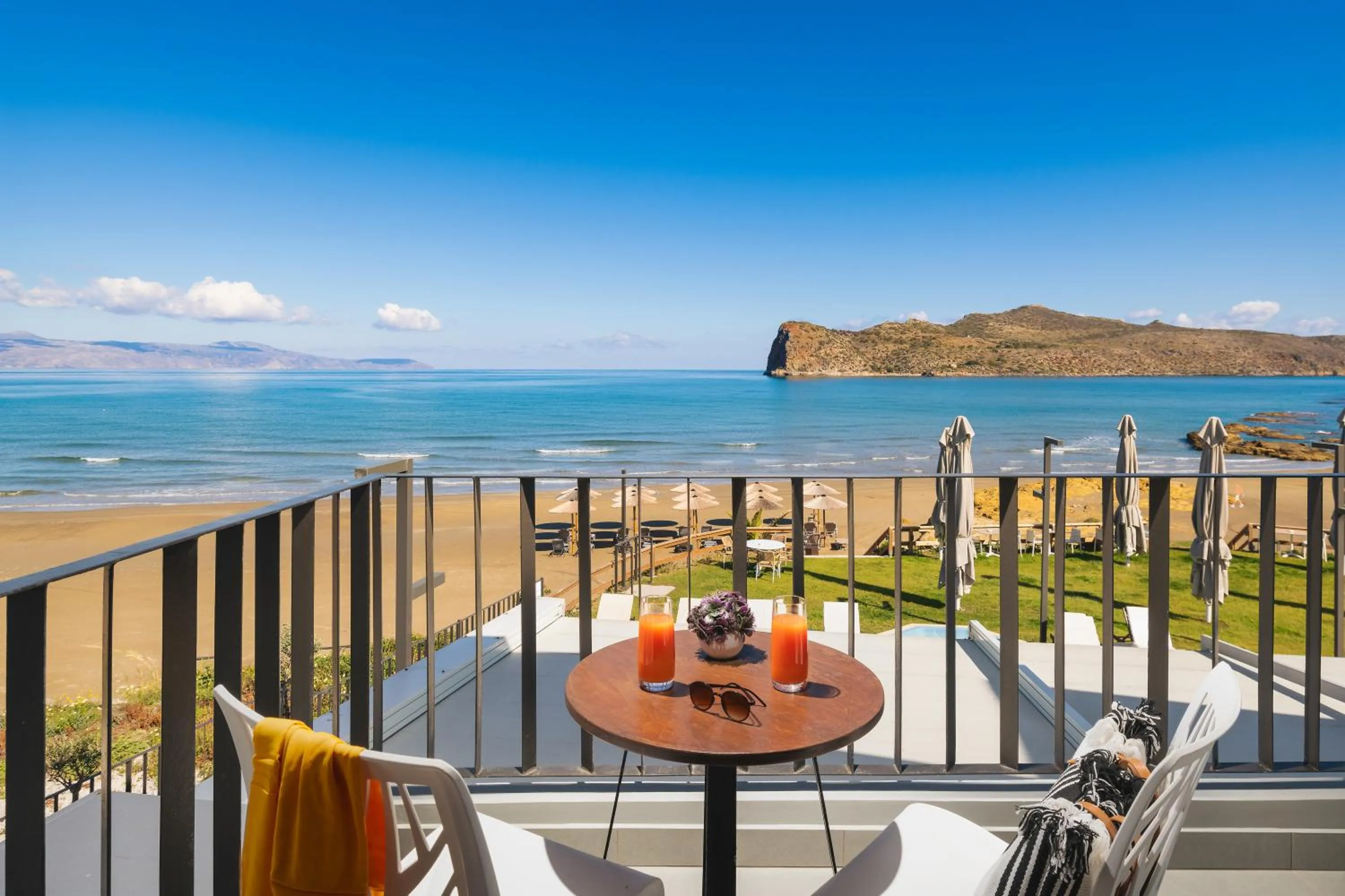 Balcony/Terrace in Elia Agia Marina Hotel